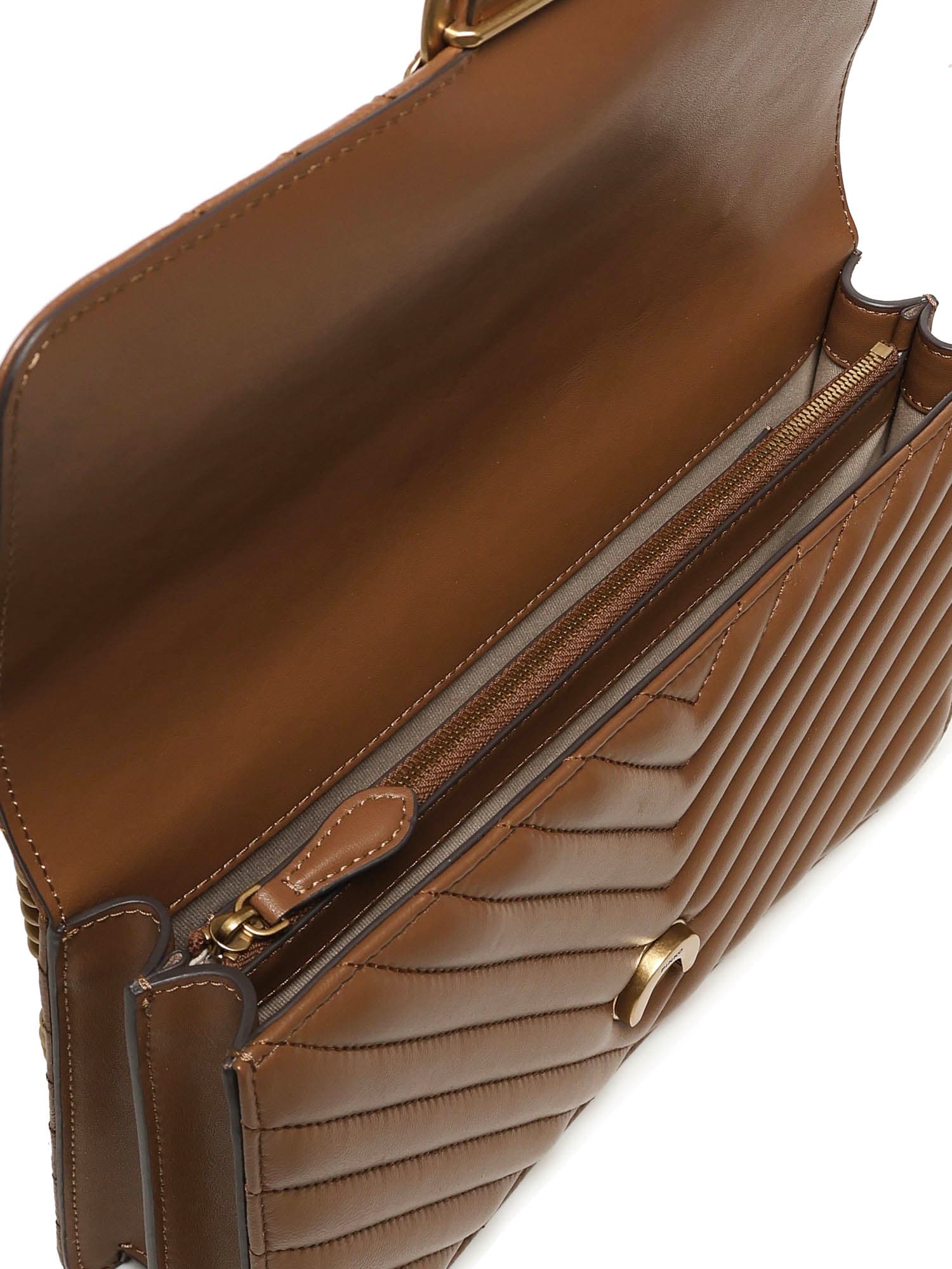 Pinko Love Bag Medium Crossbody Bag In Brown