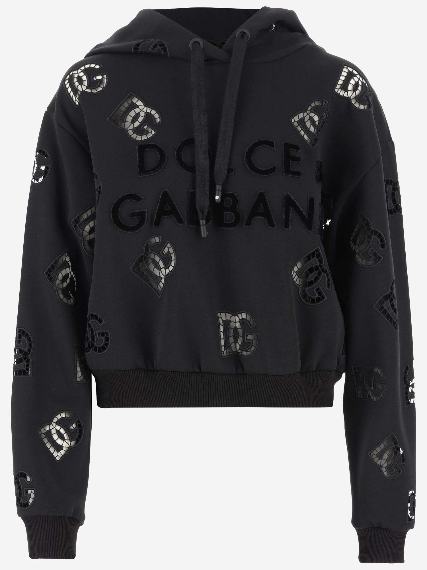 Dolce & Gabbana Logo Cotton Blend Hoodie