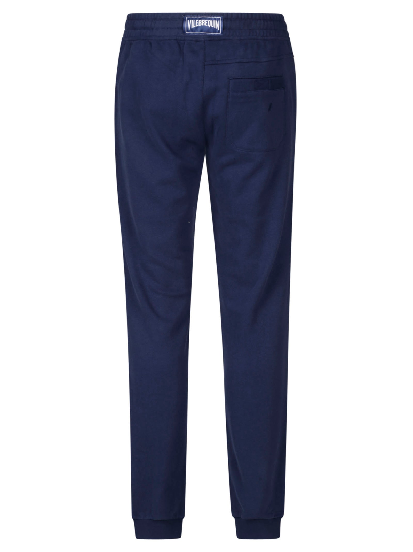 Vilebrequin Drawstring-waist Cotton Track Pants In Blu Marino