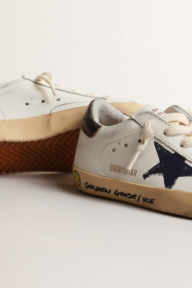 Shop Golden Goose Sneakers Super-star In White
