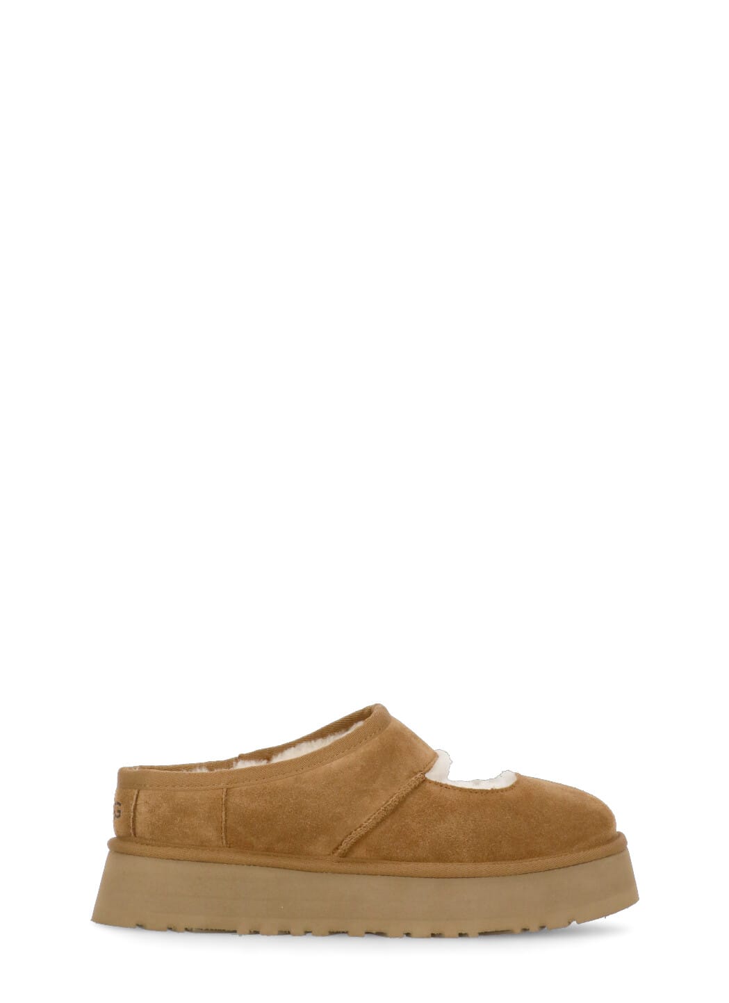Ugg Bea Mary Jane Suede Flatform Chestnut In Brown