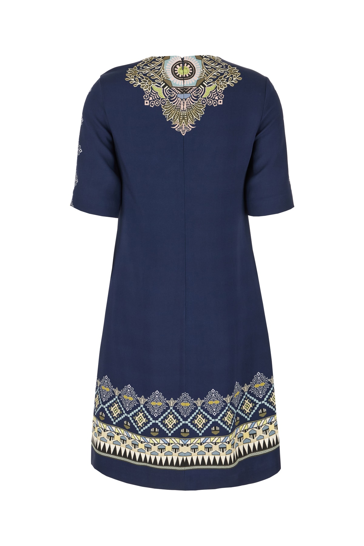 Etro Stretch Viscose Dress With Embroidered Geometric Pattern In 200