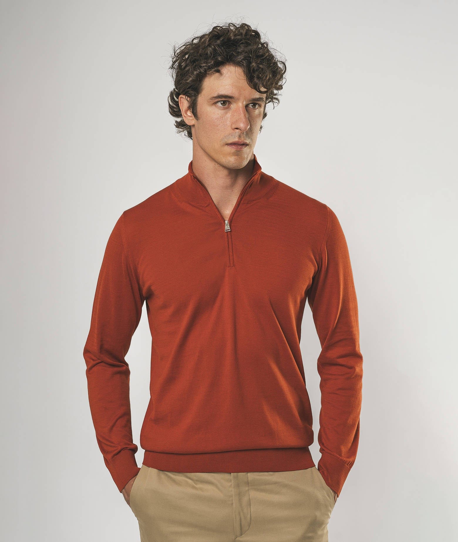 Larusmiani Sheffield Sweater Sweater In Firebrick