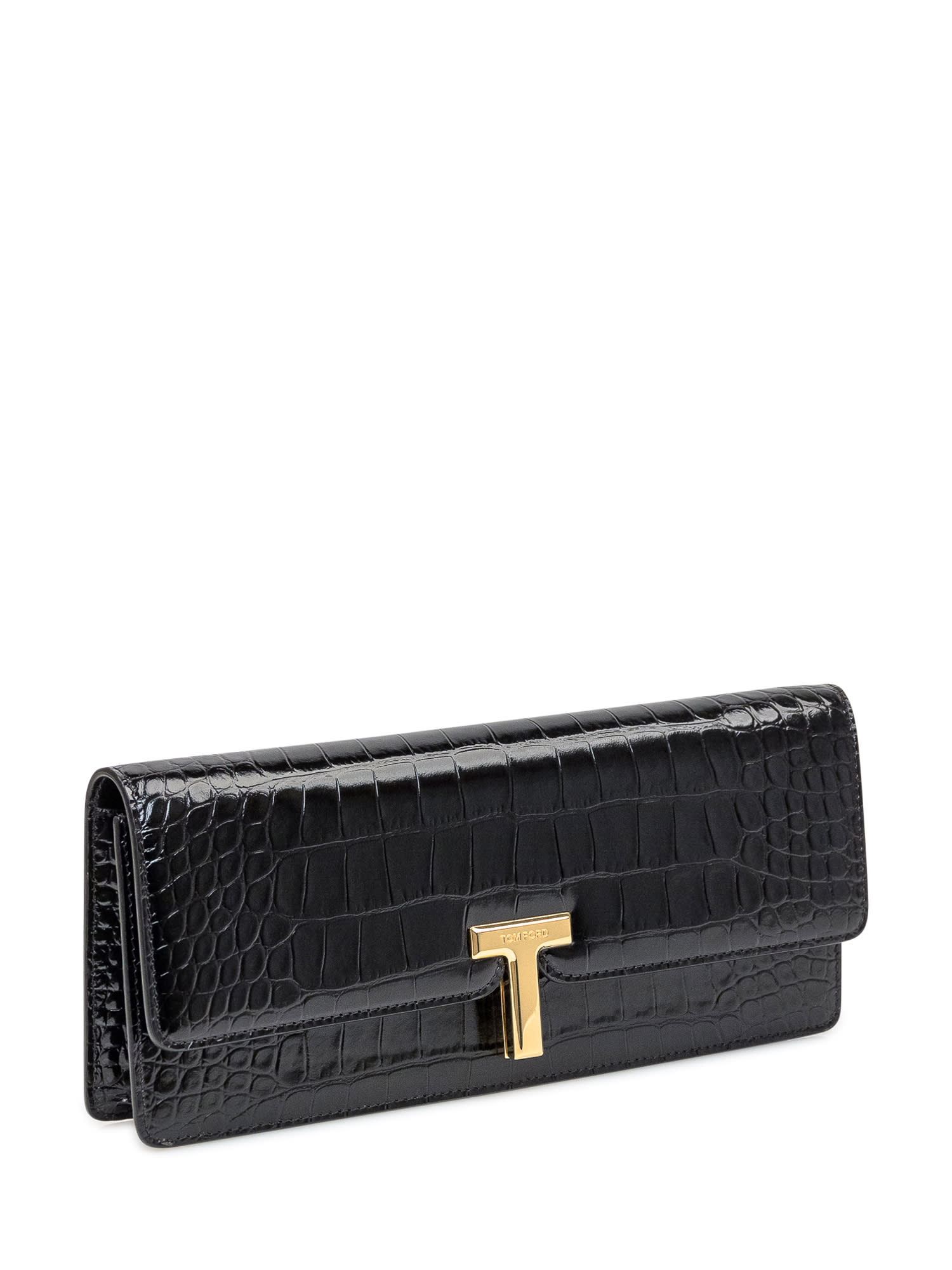 Shop Tom Ford Evening Clutch Bag In Black