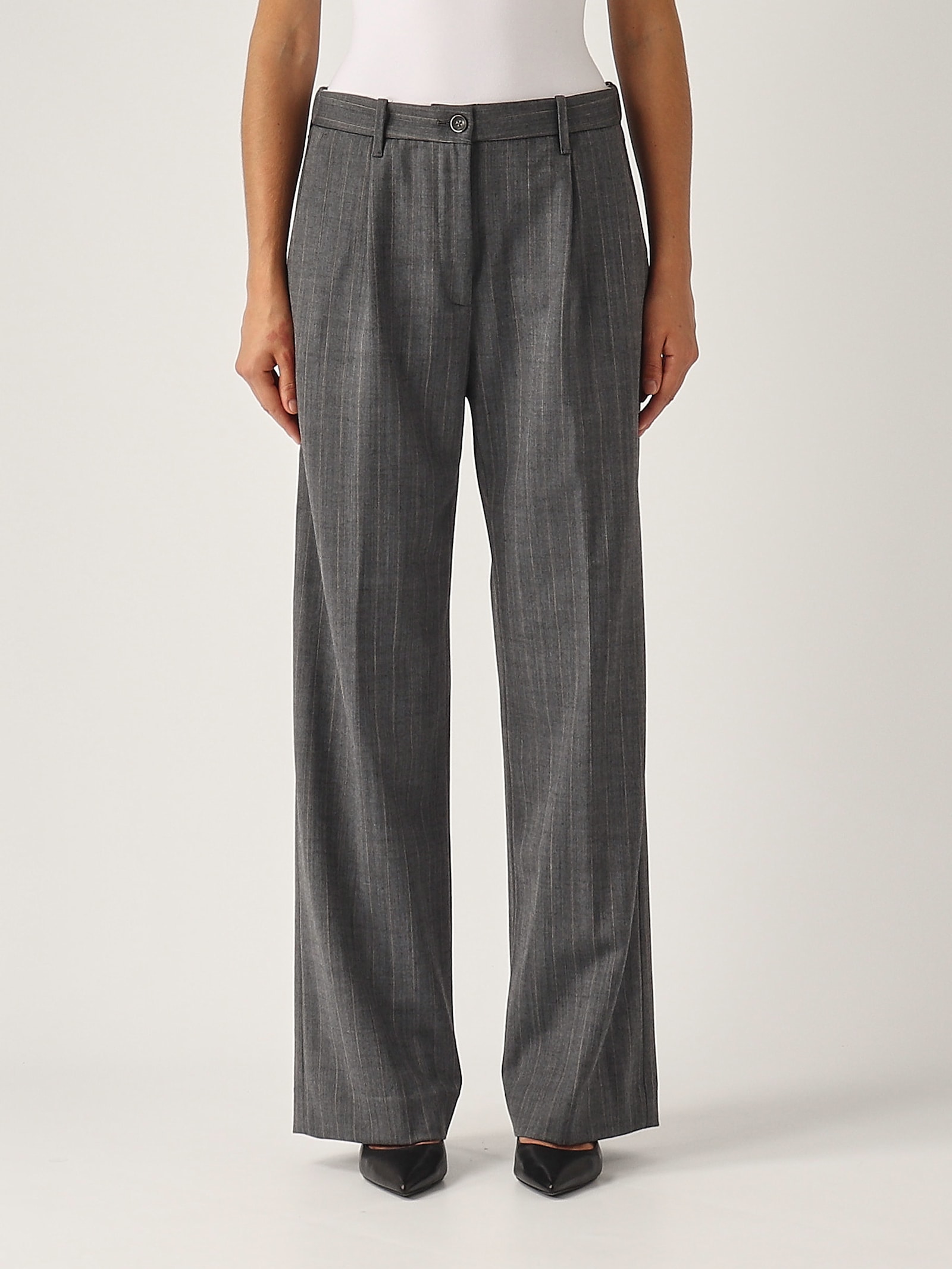 Shop Nine In The Morning Blenda Trousers In Gessato