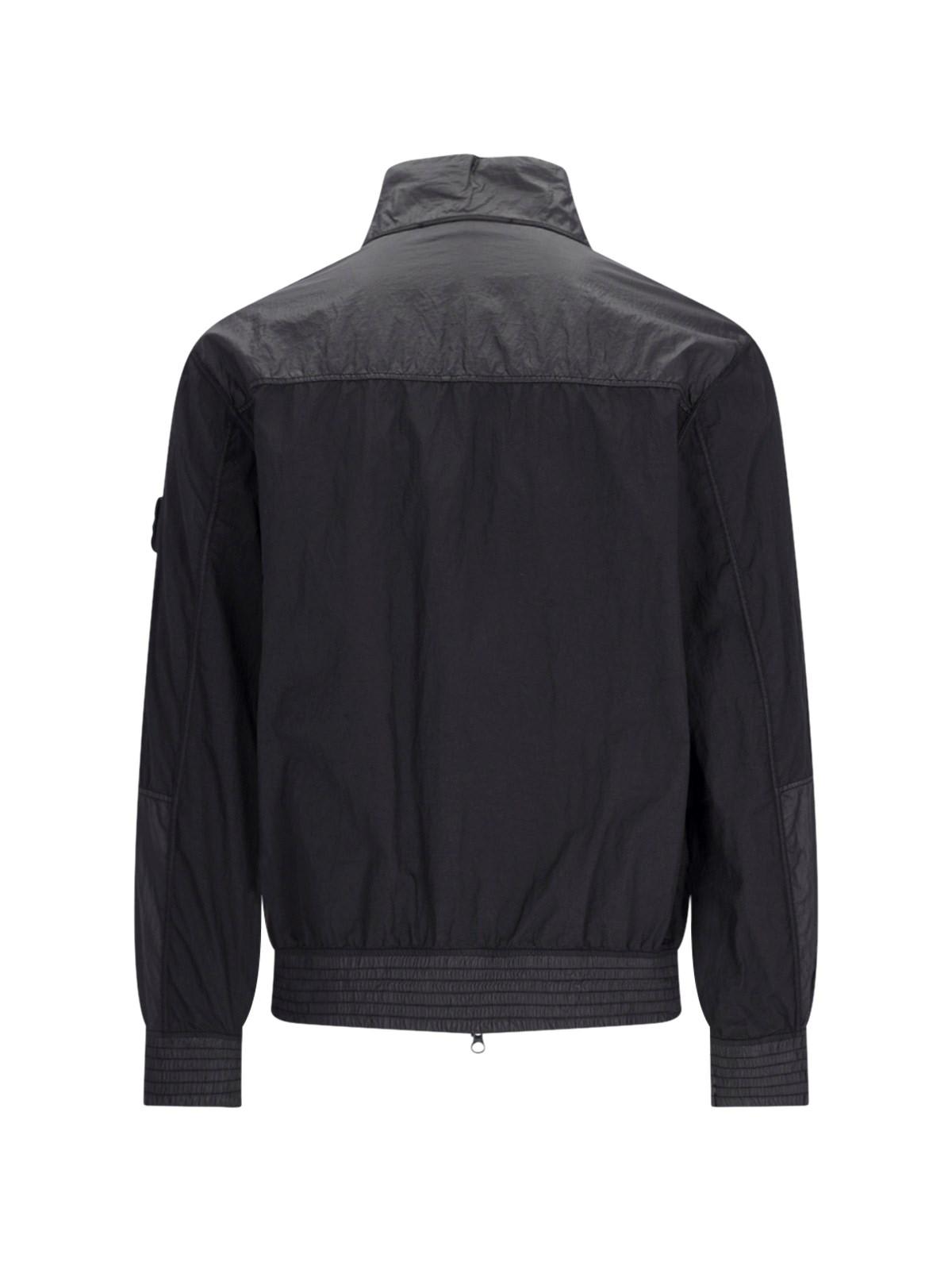 Shop Stone Island Nylon Metal Watro-tc Jacket In Black