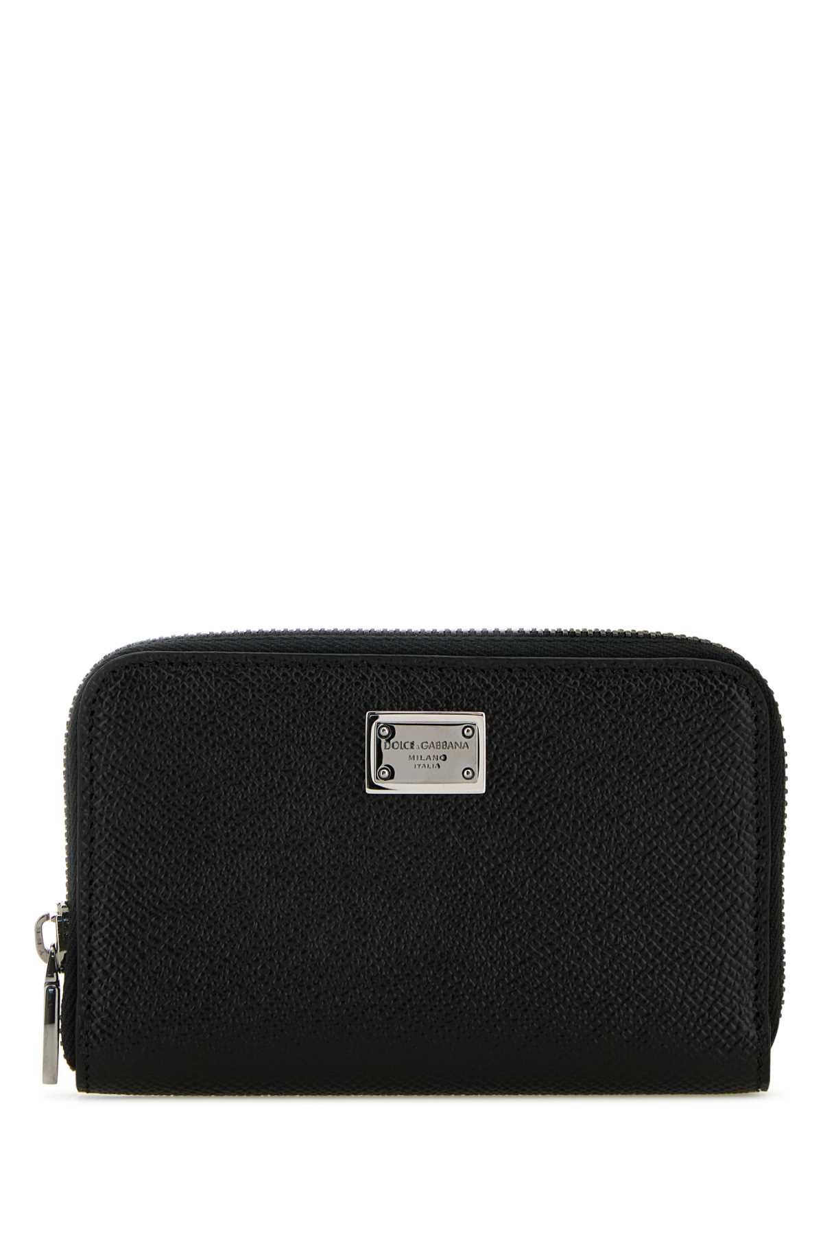 Shop Dolce & Gabbana Black Leather Wallet In Nero