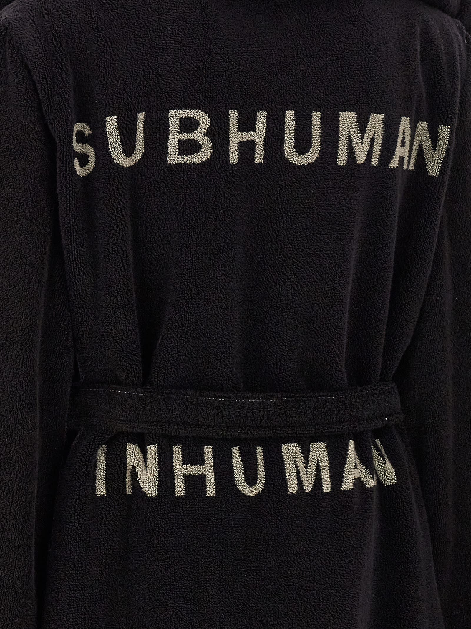 Rick Owens Beach Robe Bathrobe In Black