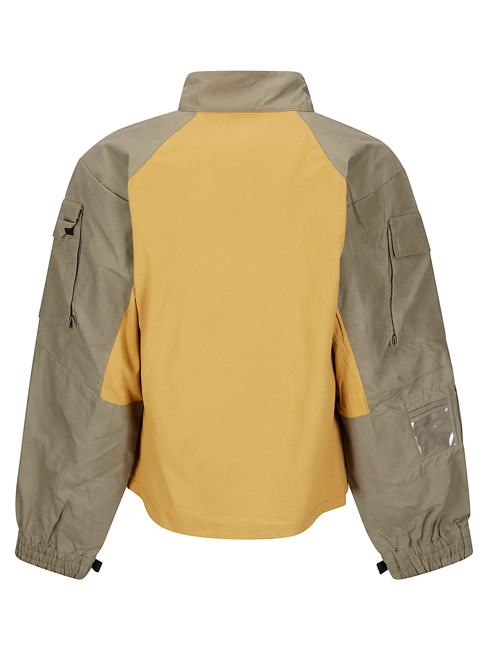 Martine Rose Shrunken Utility Sleeve Shirt In Yellow