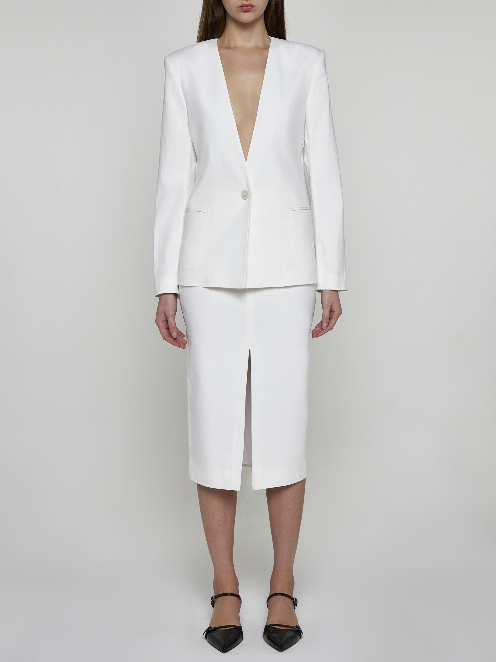 Shop Isabel Marant Manzil Blazer In White