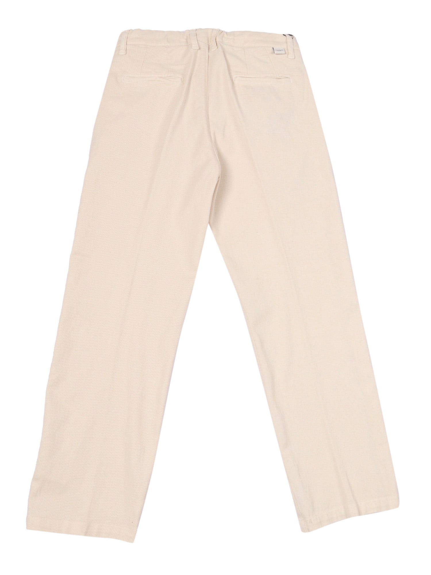 Paolo Pecora Oversize Fit Chino Pants In White