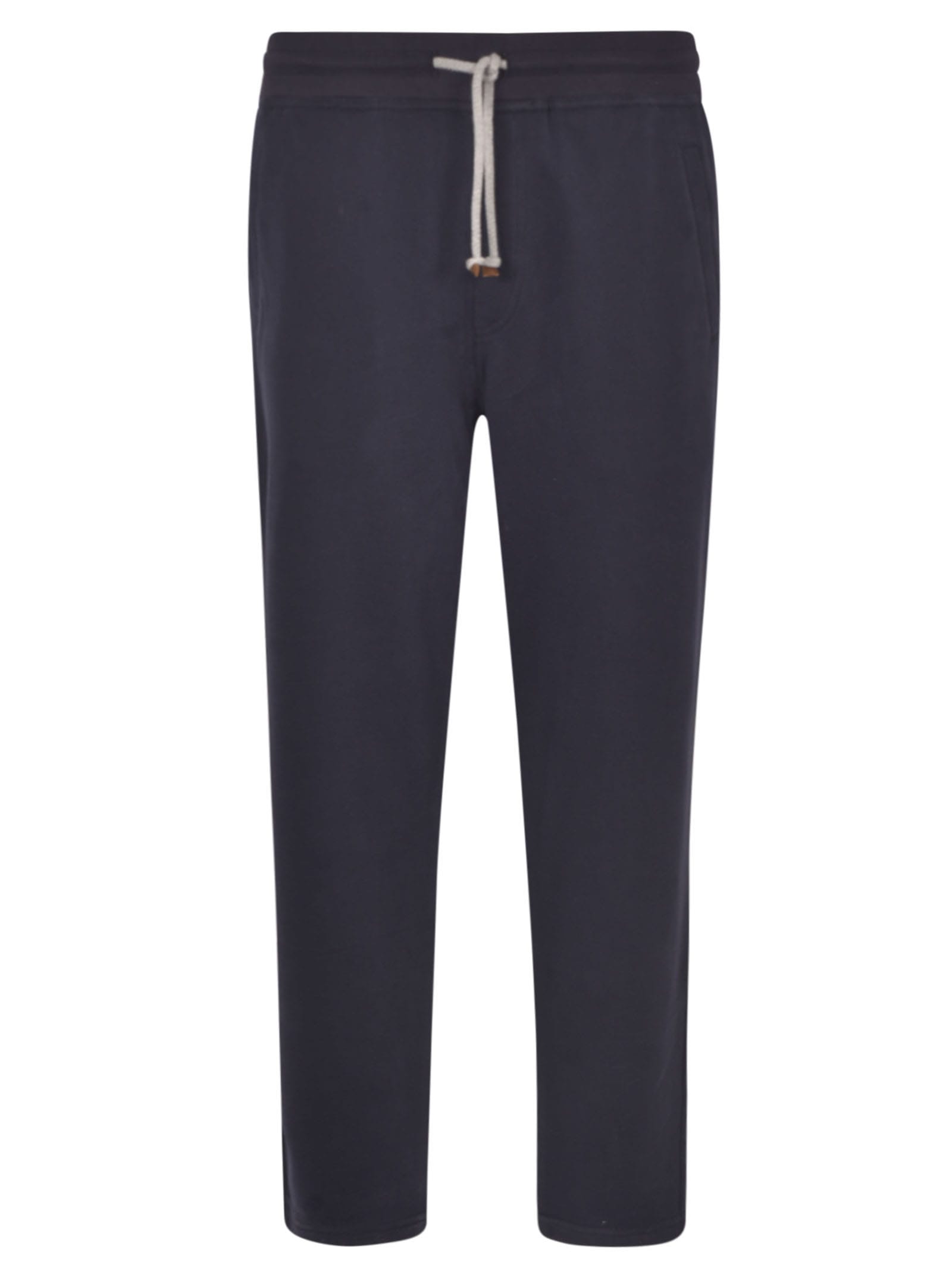 Shop Brunello Cucinelli Classic Lace-up Track Pants In Blue
