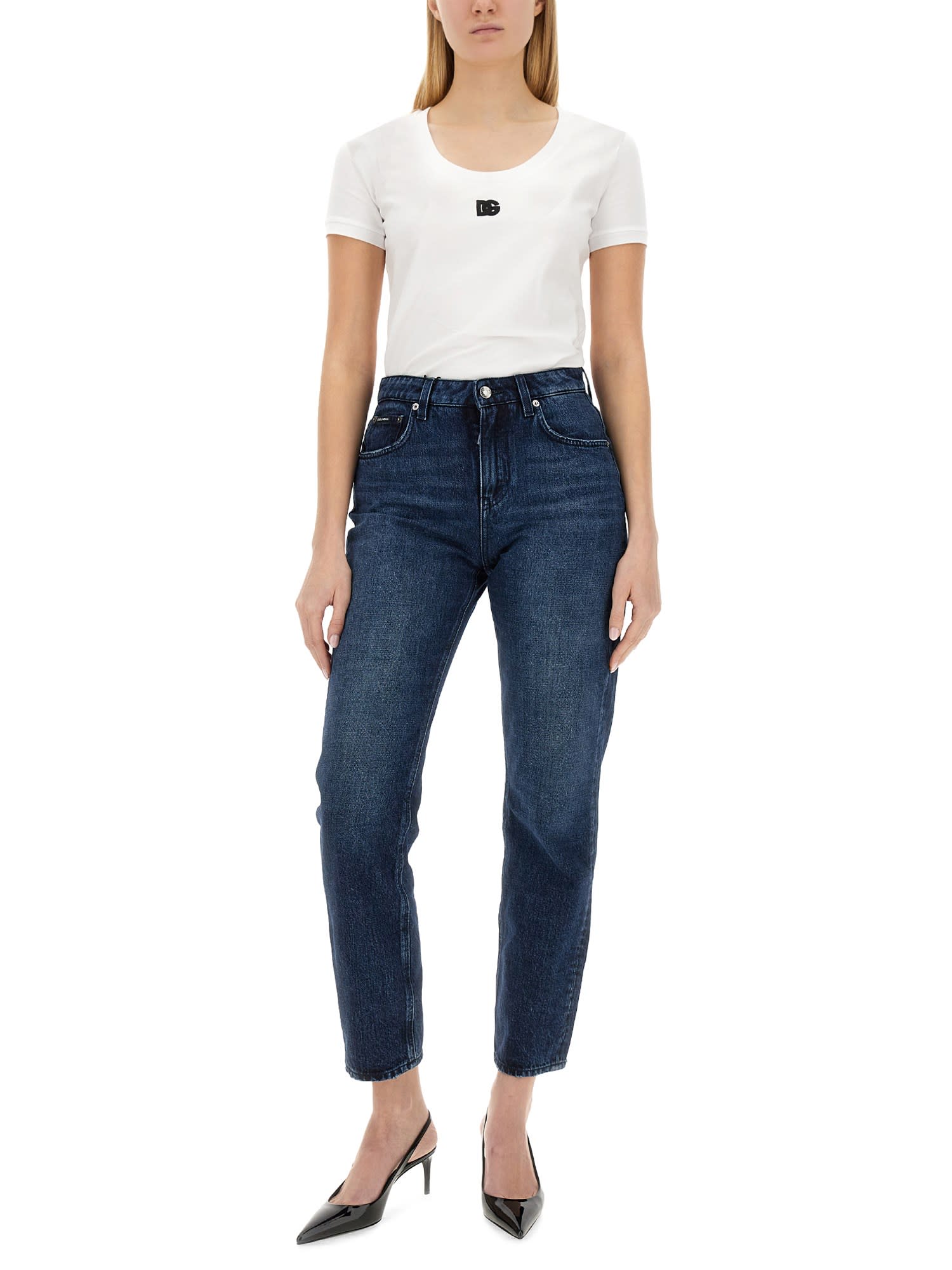 Dolce & Gabbana Dolce&gabbana Blue Denim Boyfriend Jeans In Denim