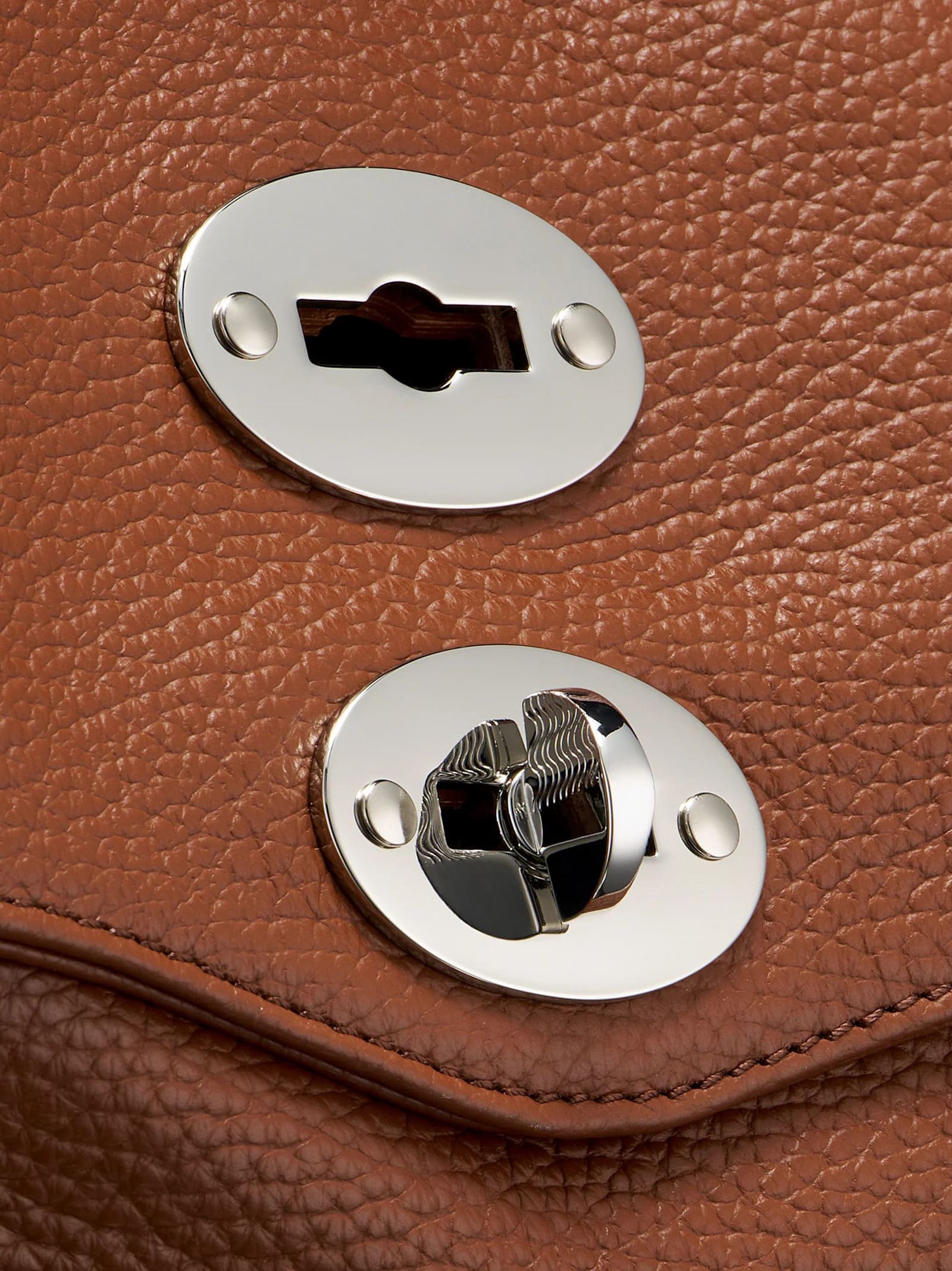 Zanellato Postina Daily Baby Handmade Leather Handbag In Brown