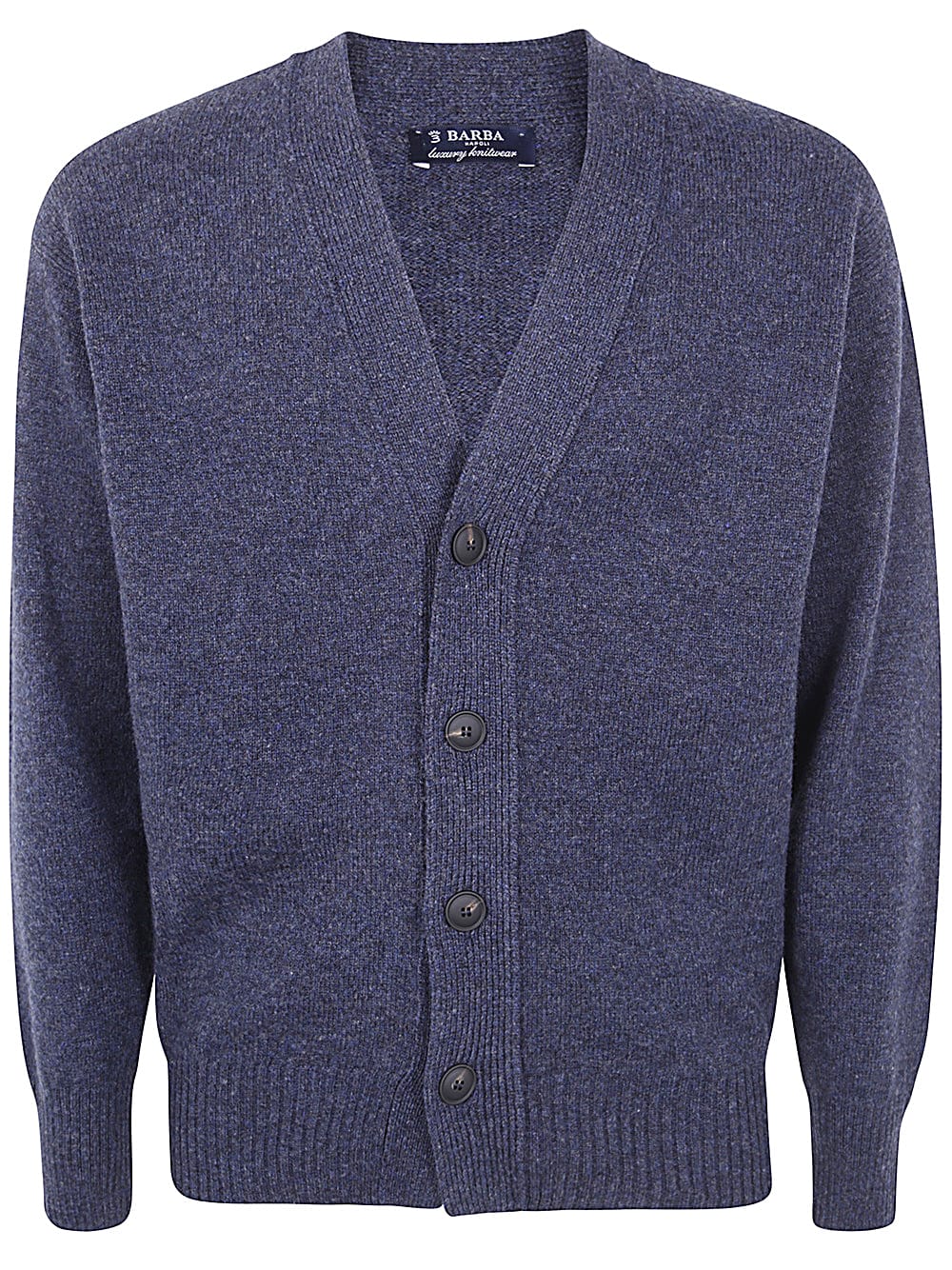 Shop Barba Napoli Knitwear Cardigan In Blue