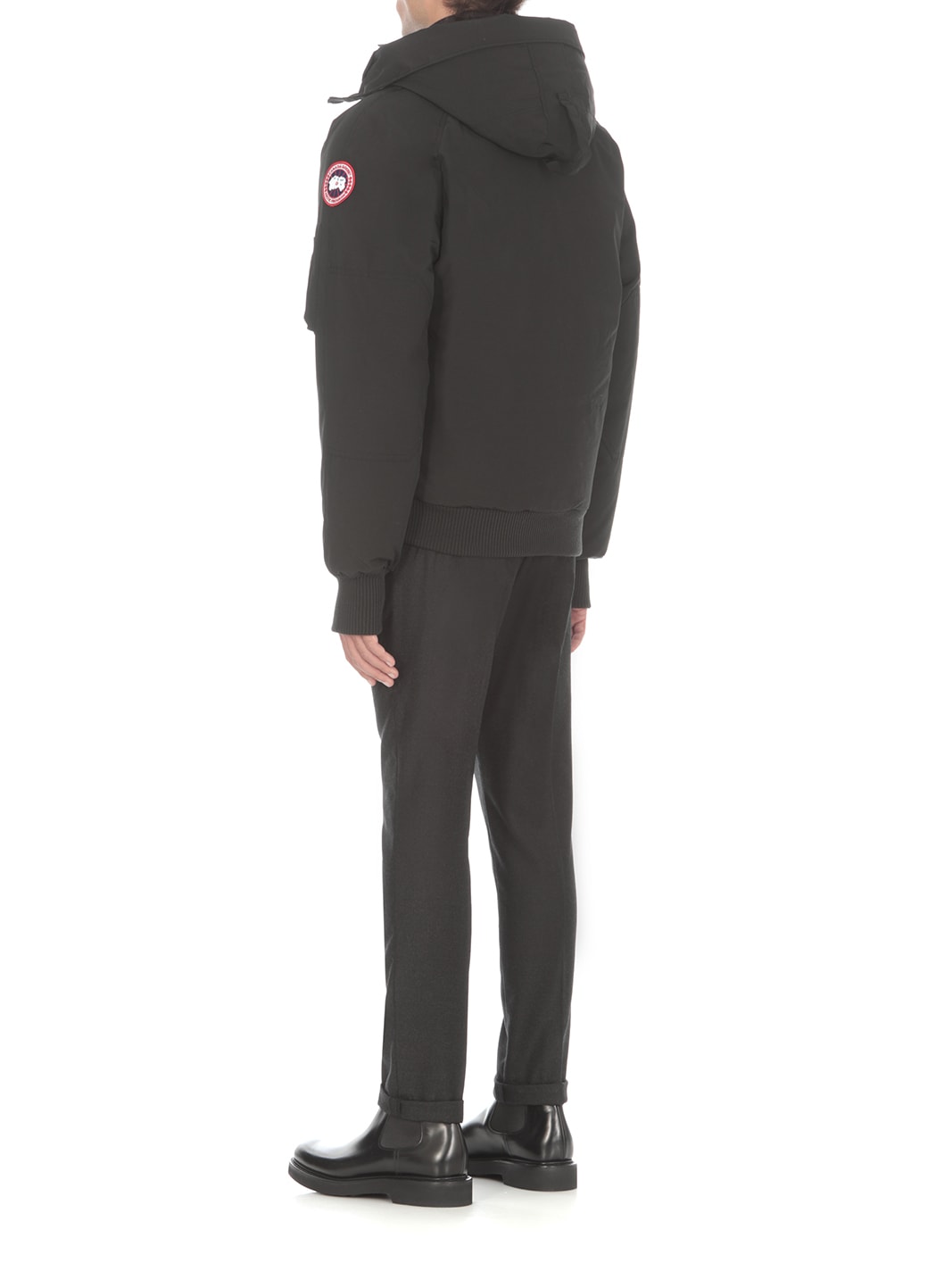 Canada Goose Chilliwack Padded Down Bomber Jacket In Black