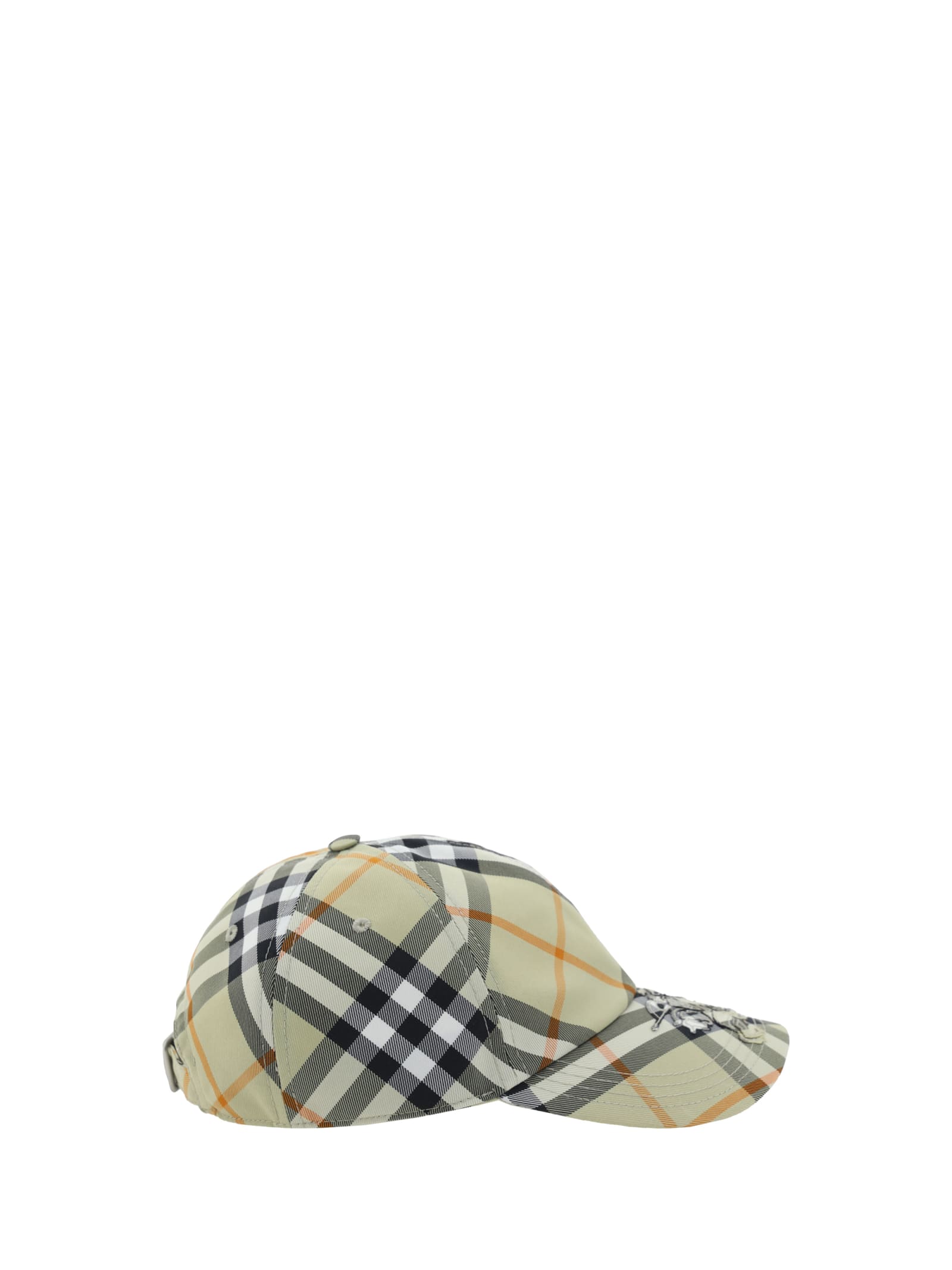 Shop Burberry Baseball Cap In Green