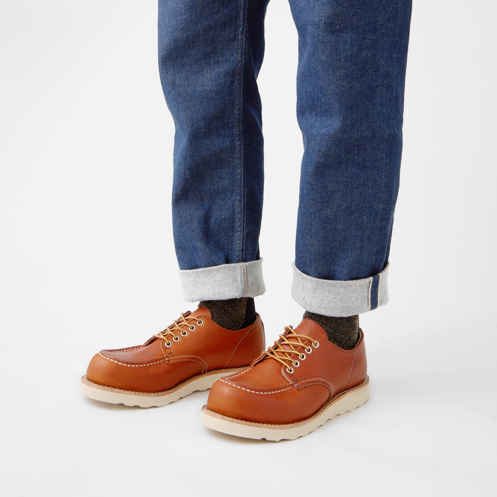 Shop Red Wing Moc Oxford In Oro Legacy