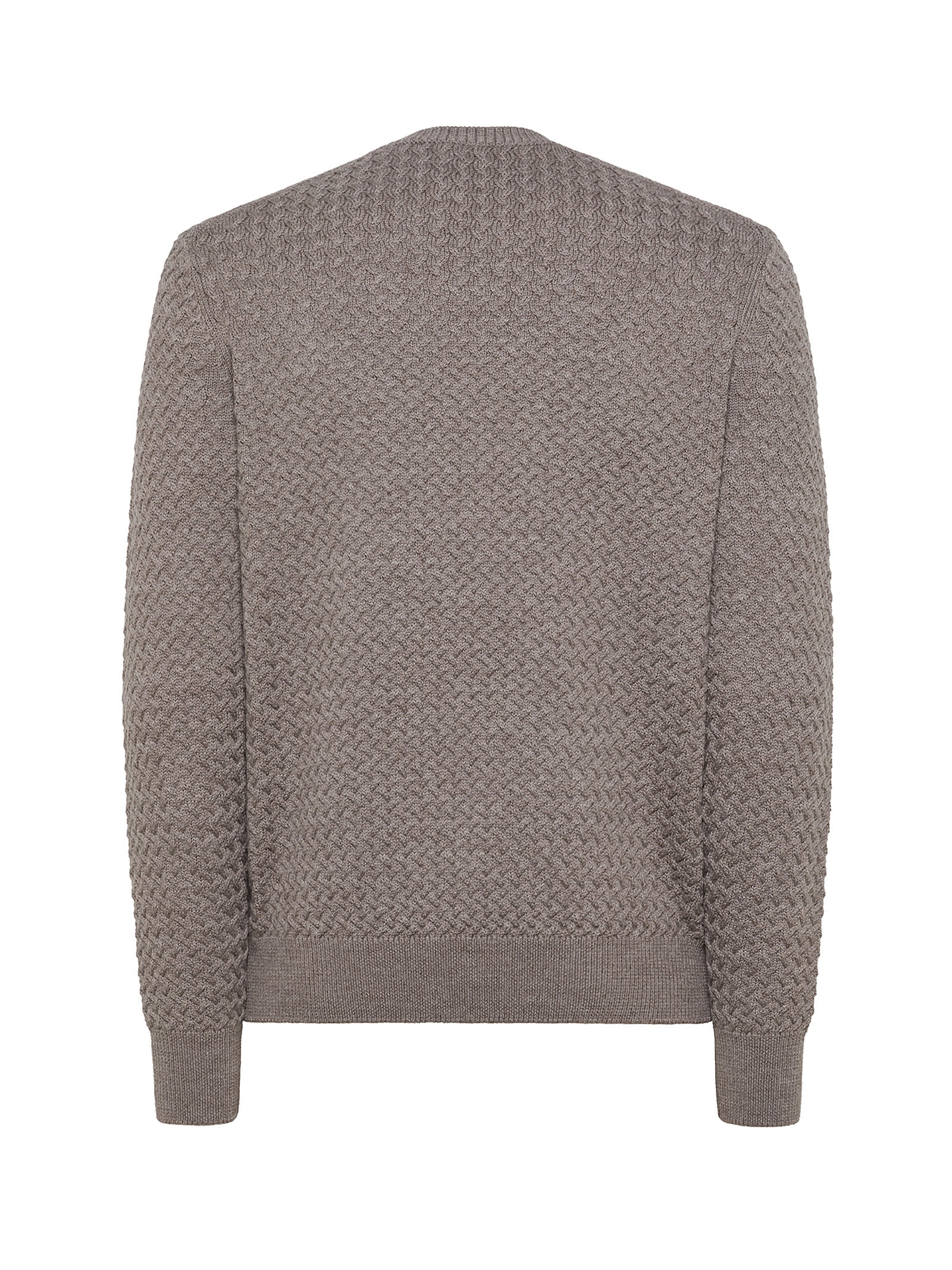 Shop Seventy Mens Mud Crewneck Sweater In Fango