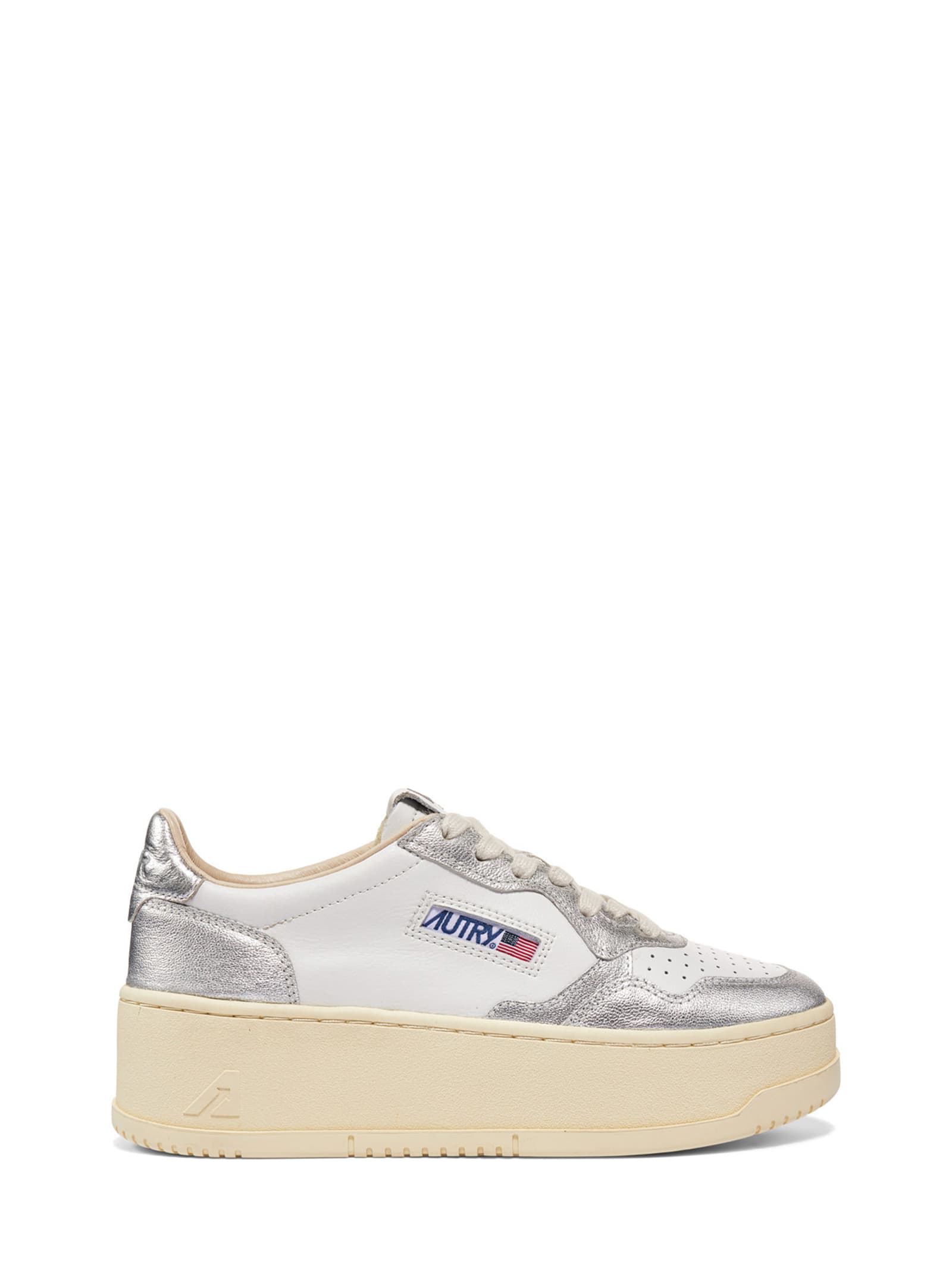 Shop Autry Medalist Platform Sneakers In White