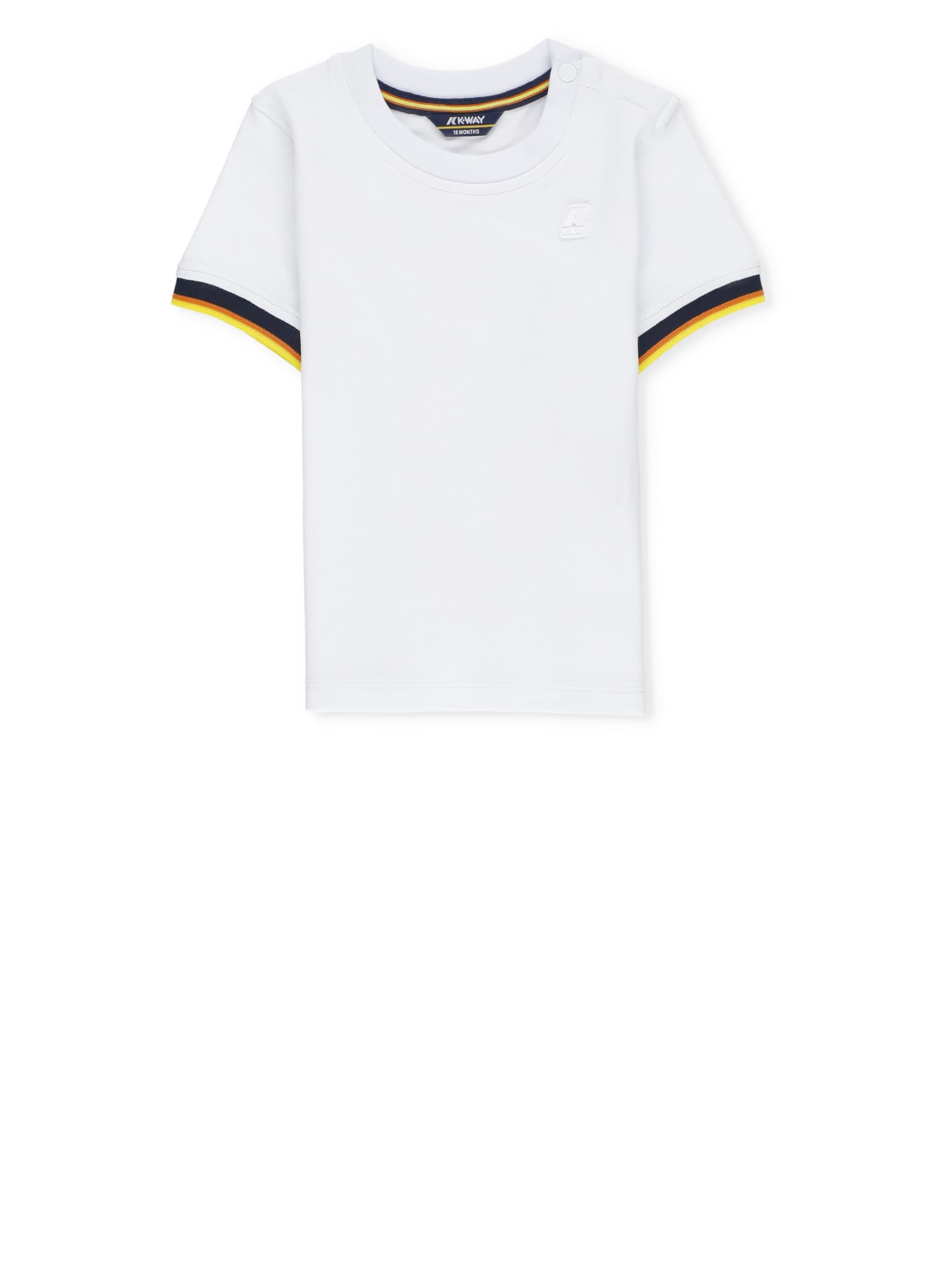 Shop K-way T-shirt With Logo In White