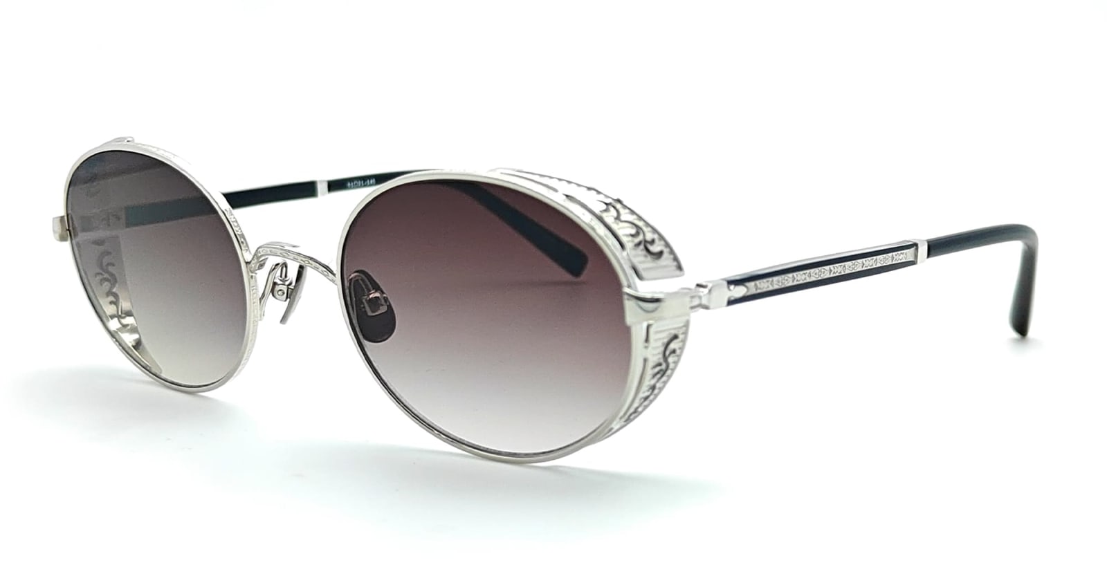 Shop Matsuda M3137 - Palladium White Sunglasses In Silver