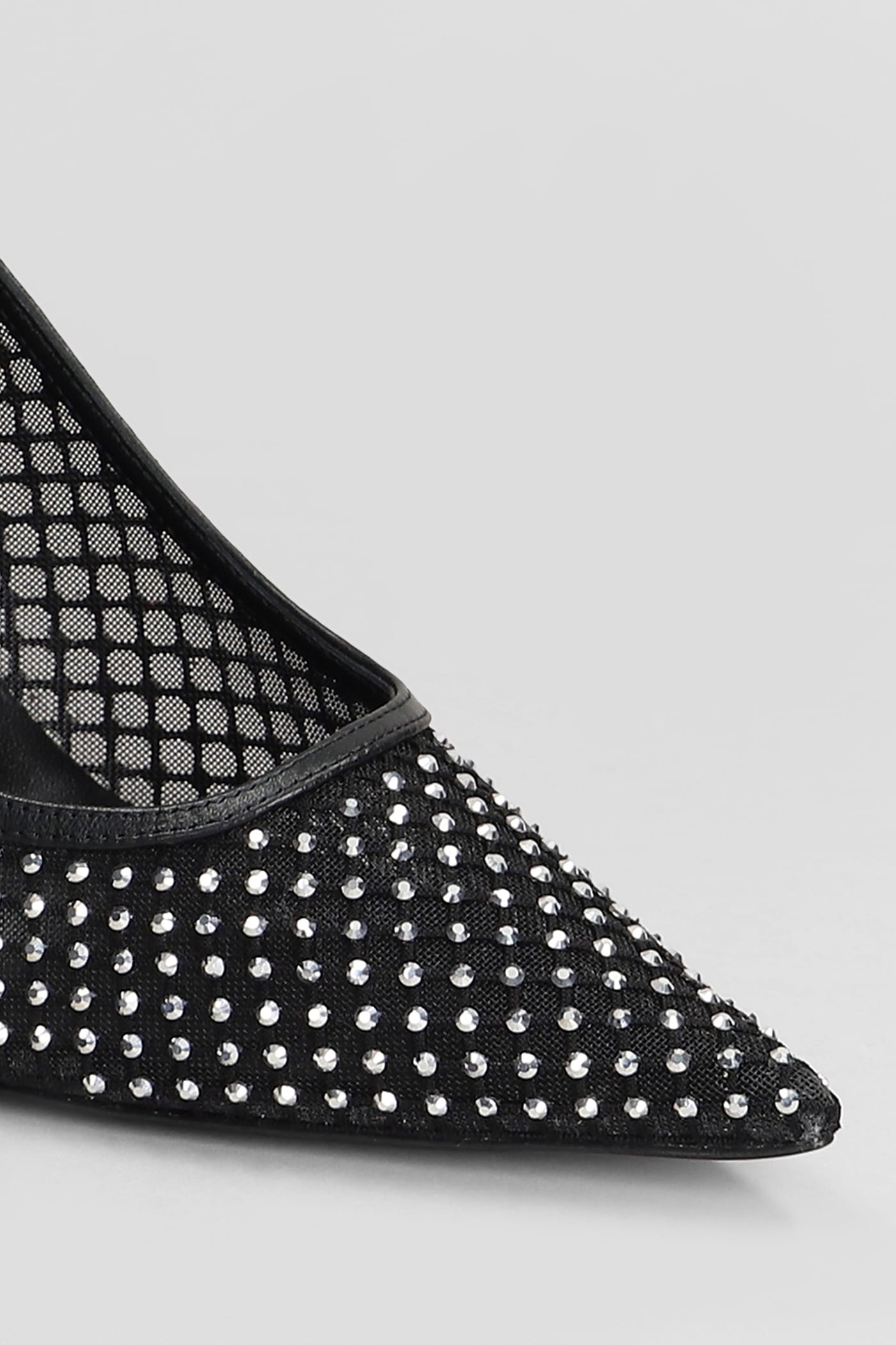 Christian Louboutin Apostropha 80 Crystal-embellished Mesh Pumps In Black