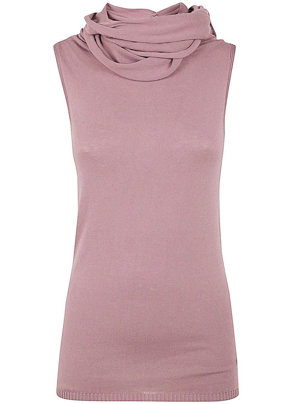 Shop Rick Owens Cut-out Detail Twist Dress In Dusty Pink