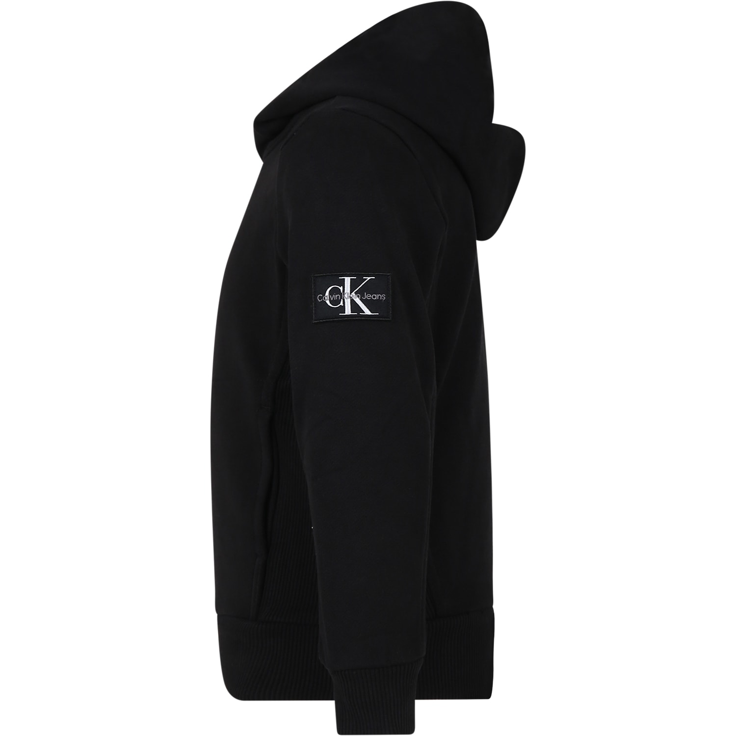 Shop Calvin Klein Black Sweatshir For Boy With Logo