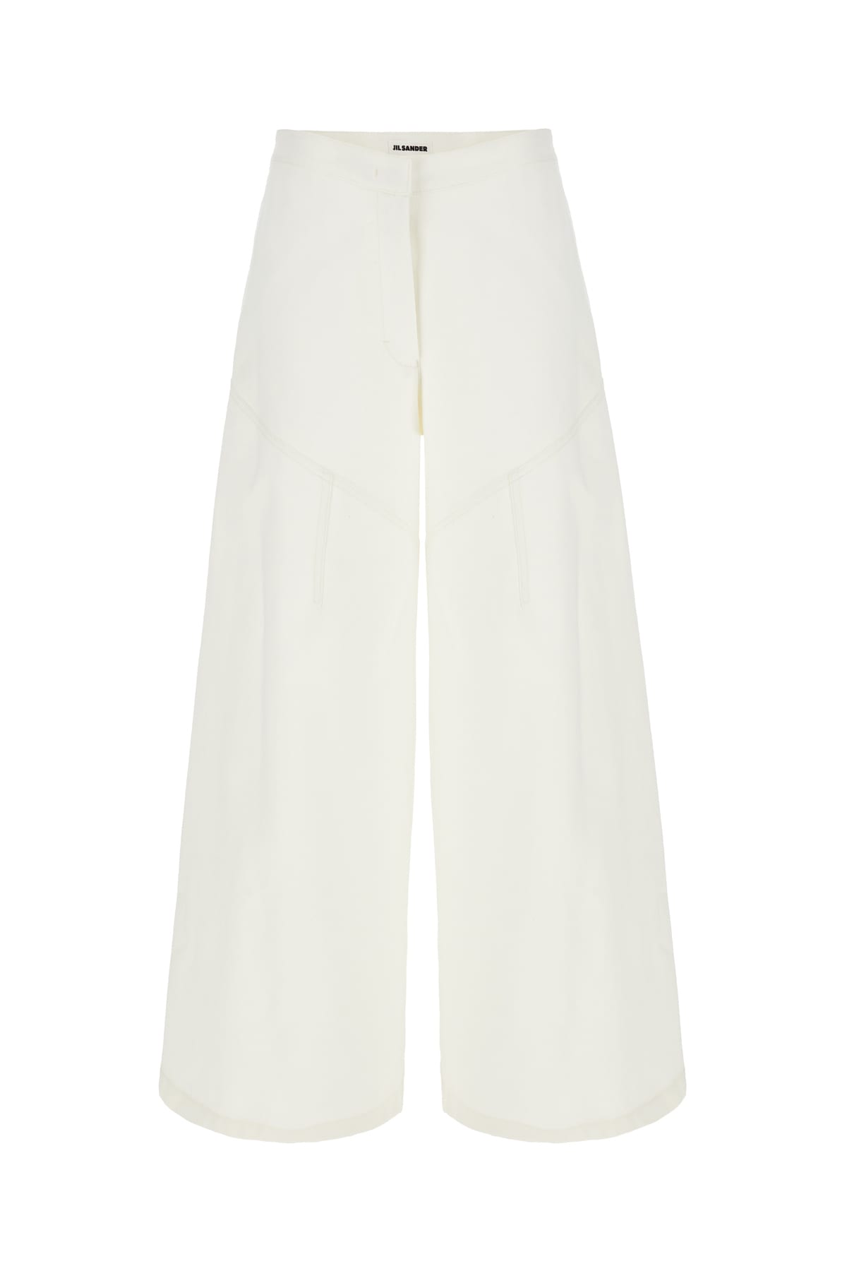 Shop Jil Sander Ivory Denim Jeans In 102