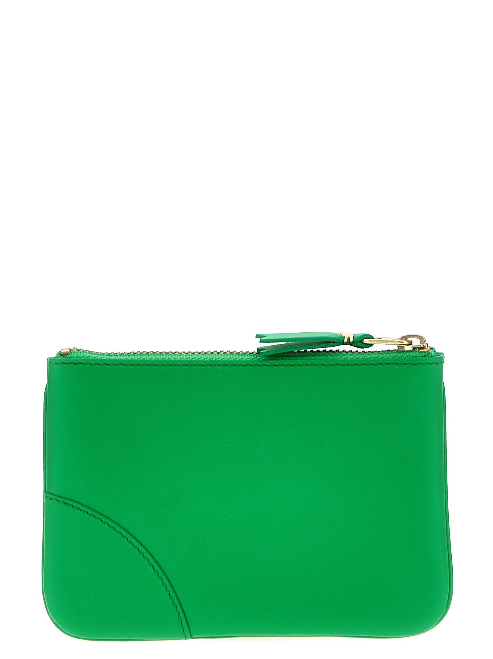 Shop Comme Des Garçons Classic Leather Line Cardholder In Green