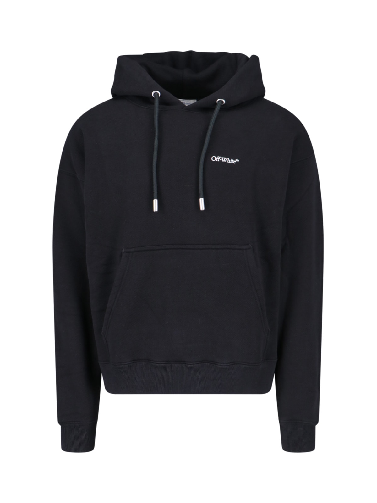 Shop Off-white Windy Arrow Logo Hoodie In Black