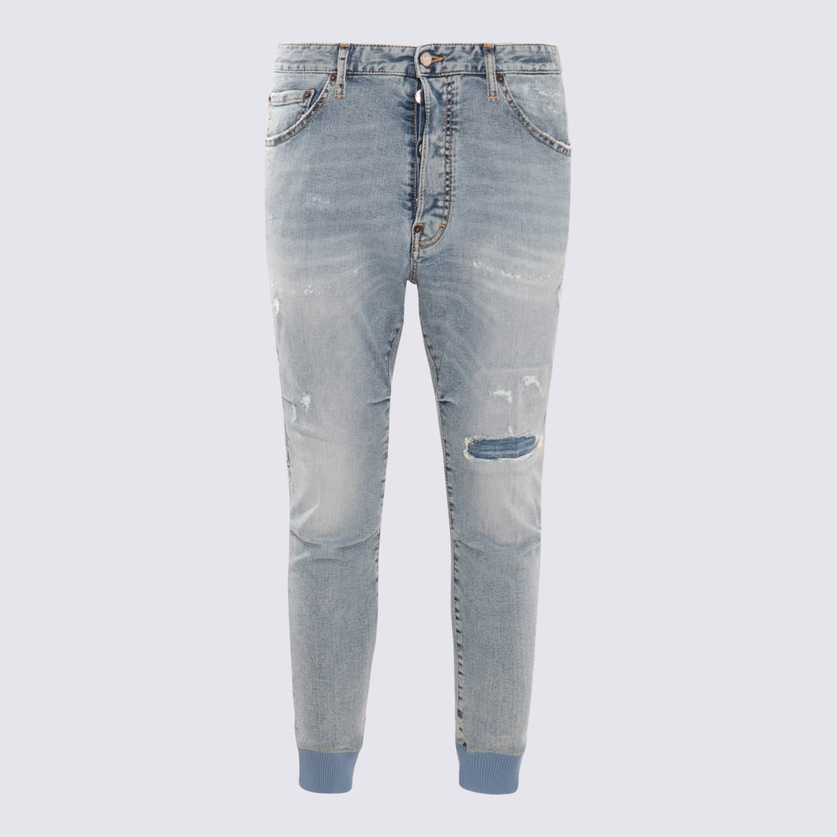Dsquared2 Blue Cotton Denim Jacket In Blue