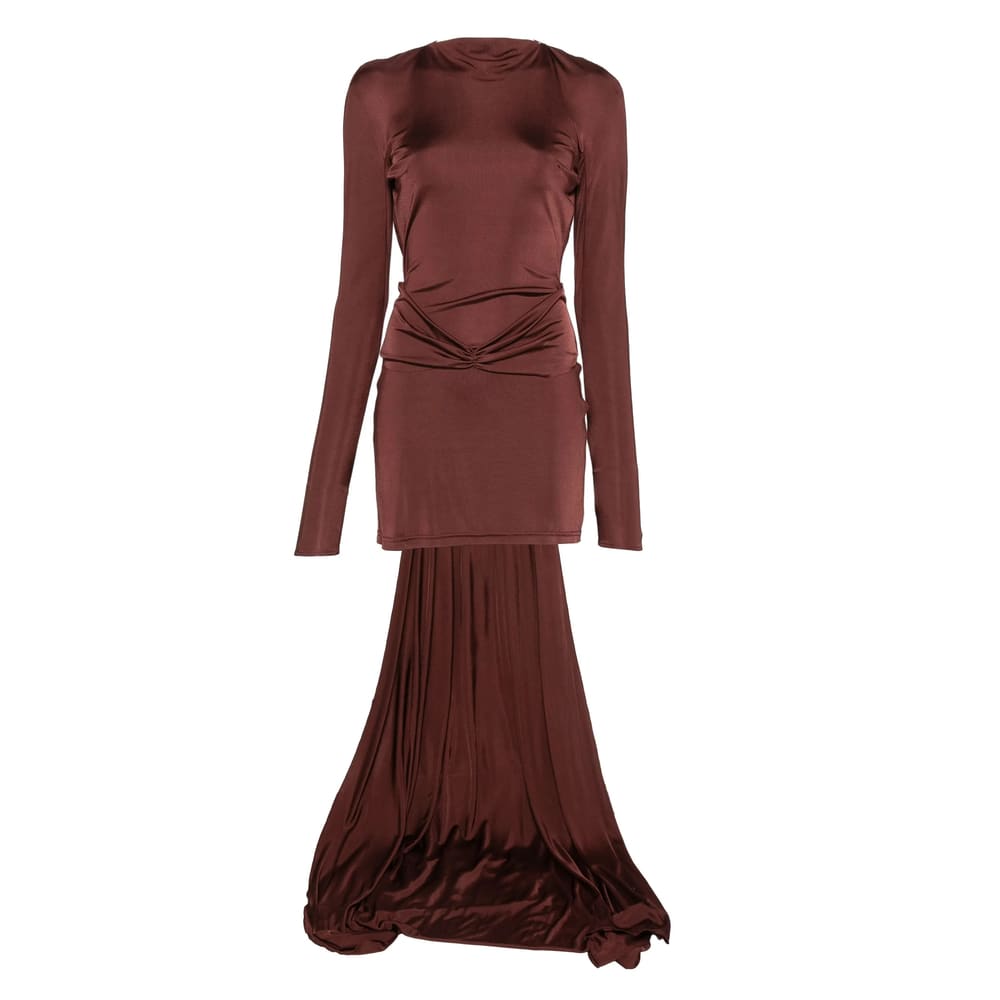 David Koma Dress In Burgundy