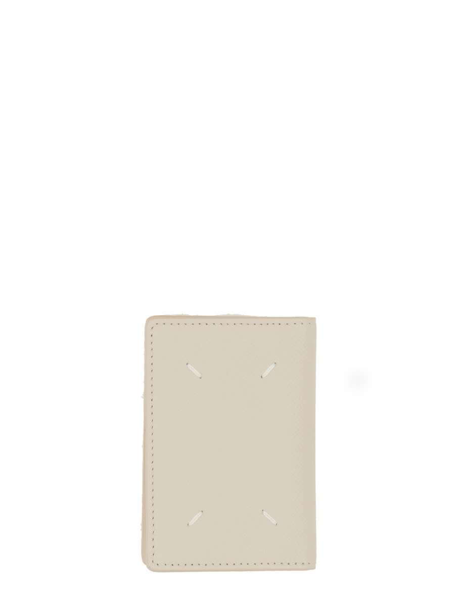 Shop Maison Margiela Bi-fold Card Holder In Grey