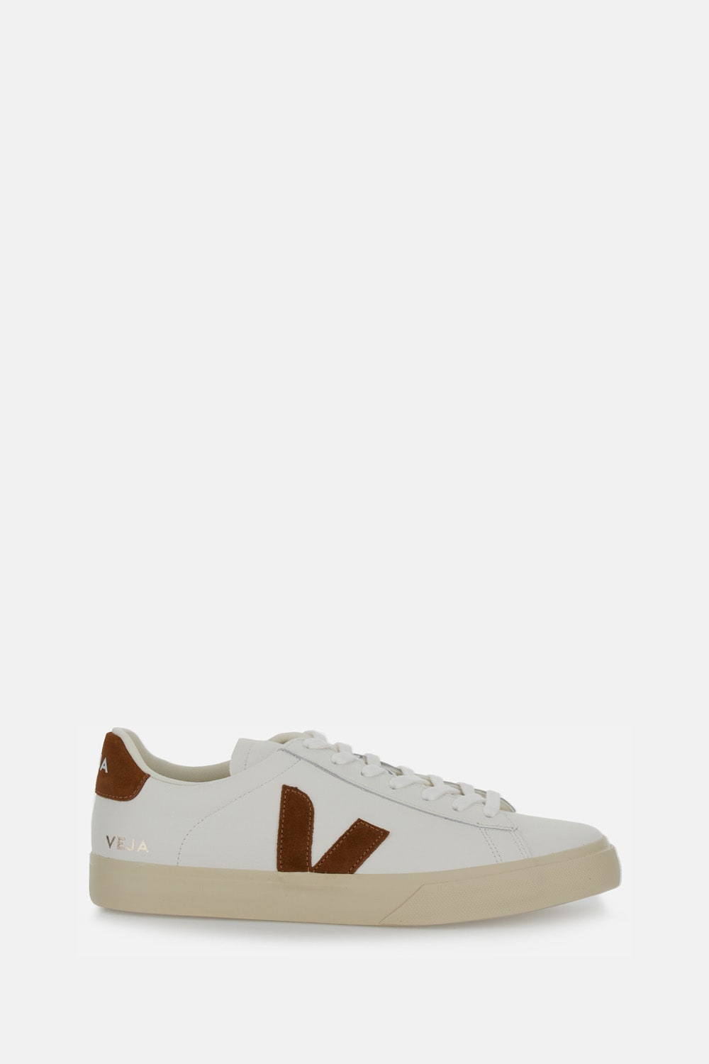 Veja Sneakers Campo Chromefree White Cognac In Brown