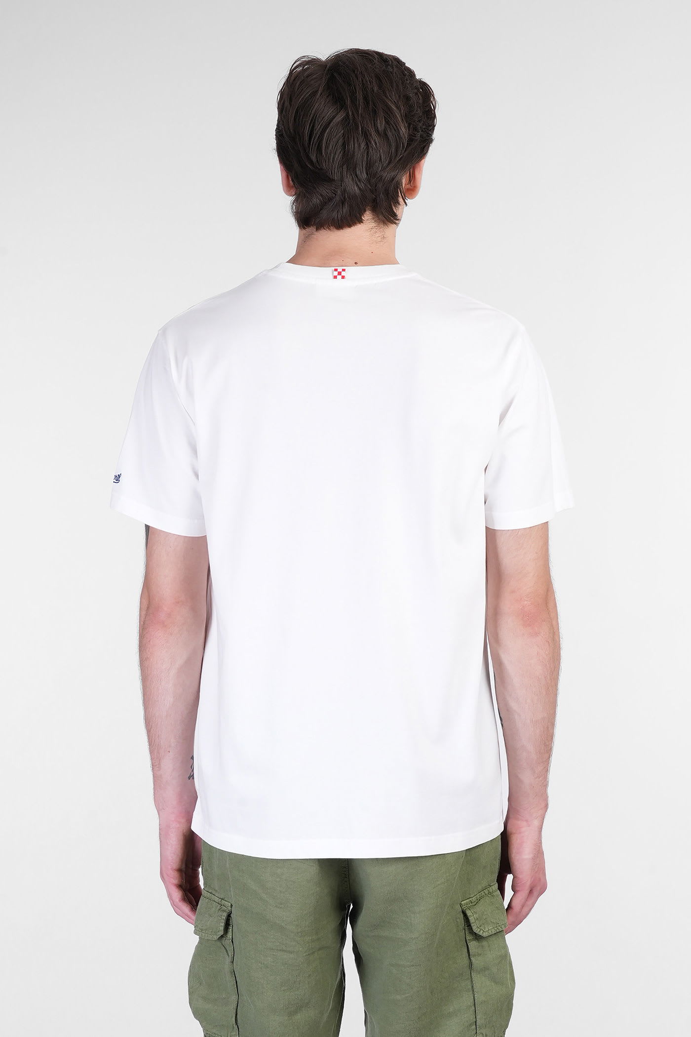 Mc2 Saint Barth Tshirt Man T-shirt In White Cotton In White