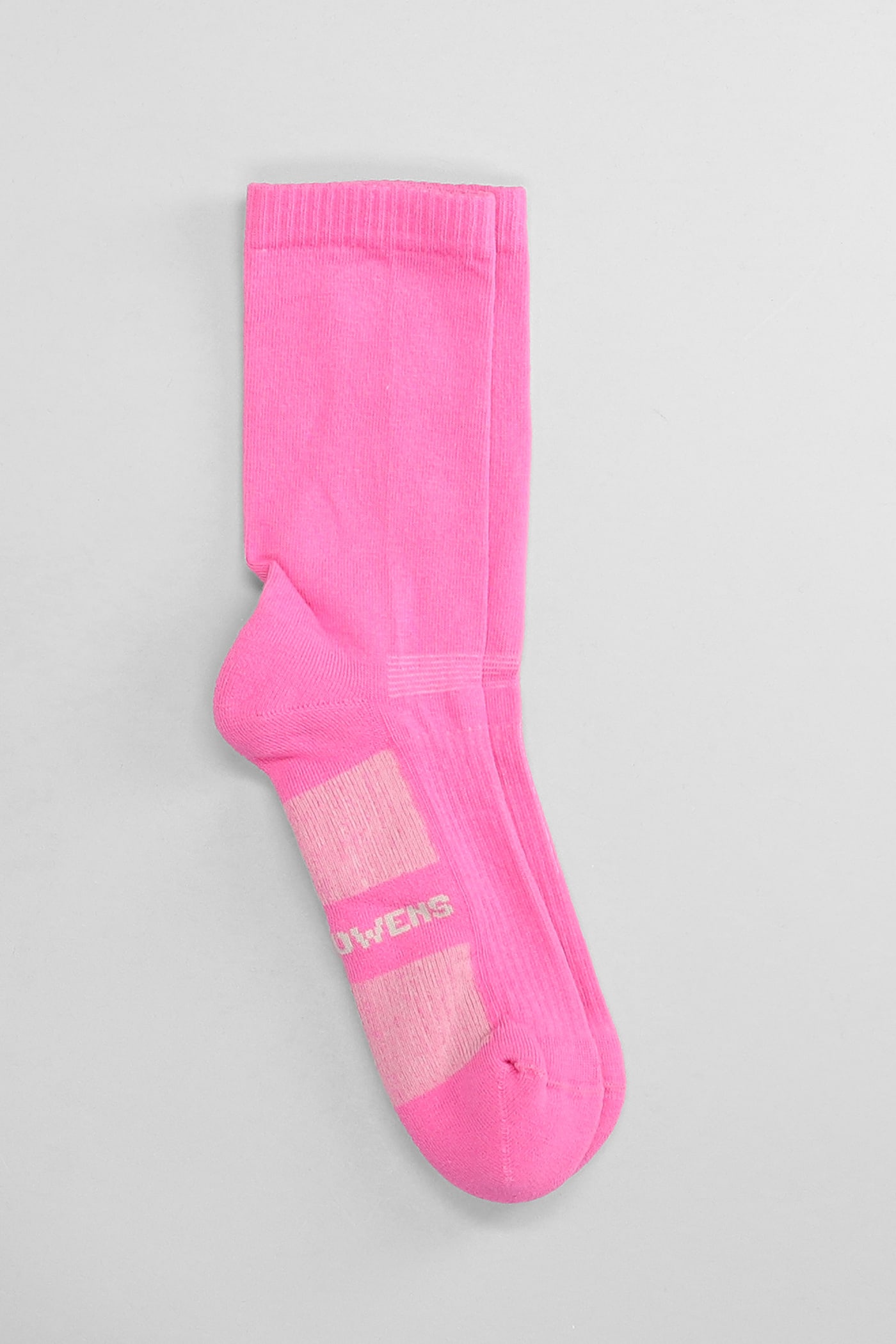 Rick Owens Socks In Rose-pink Cotton