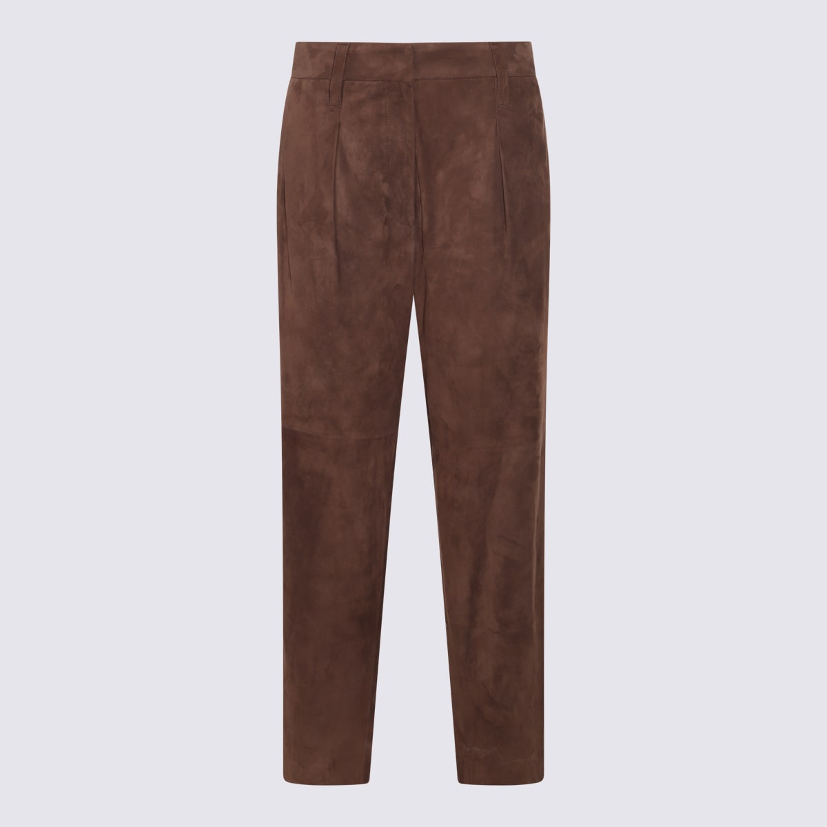 Brunello Cucinelli Brown Leather Pant