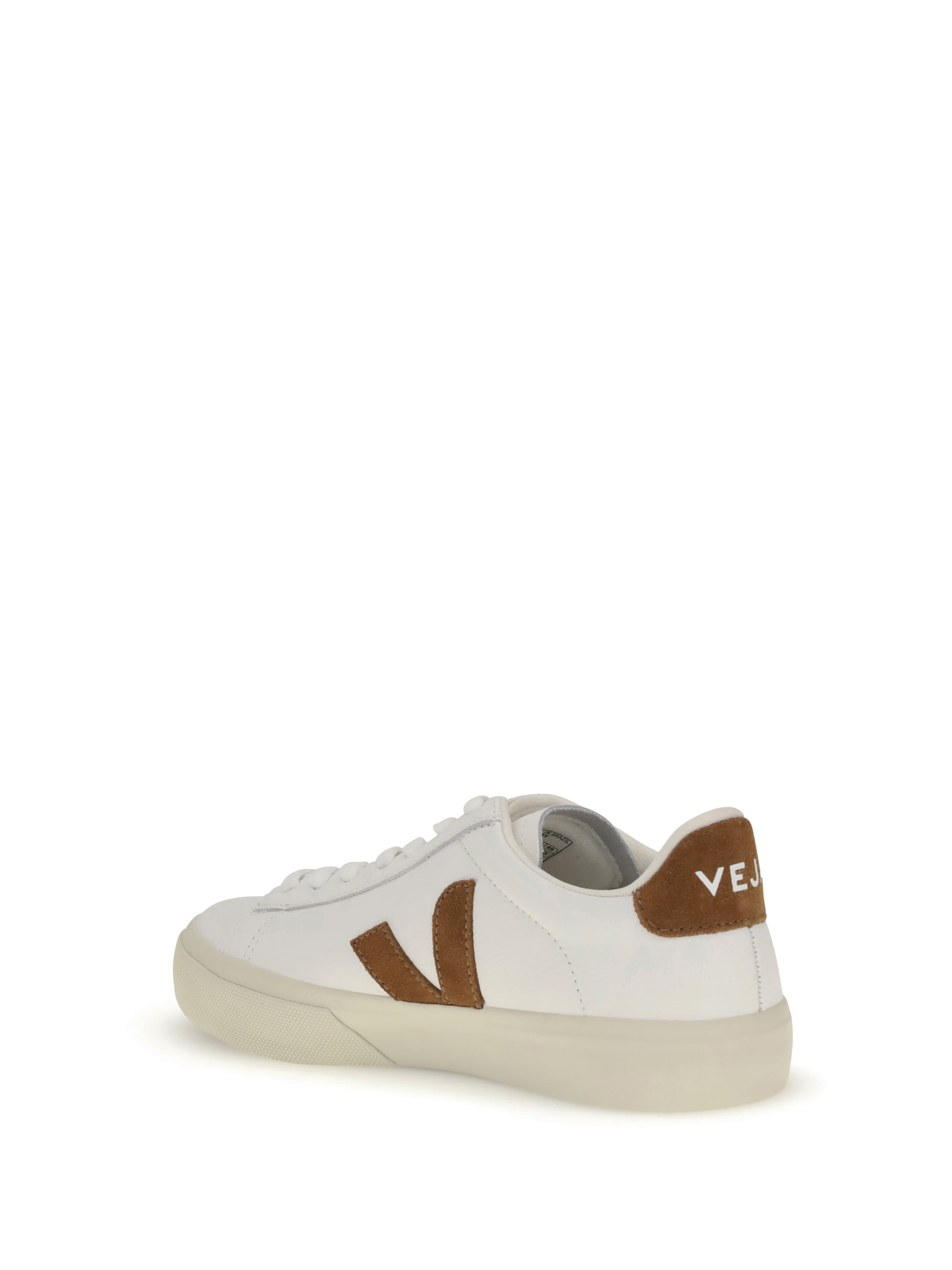 Veja Campo Leather Sneakers White Cognac In White