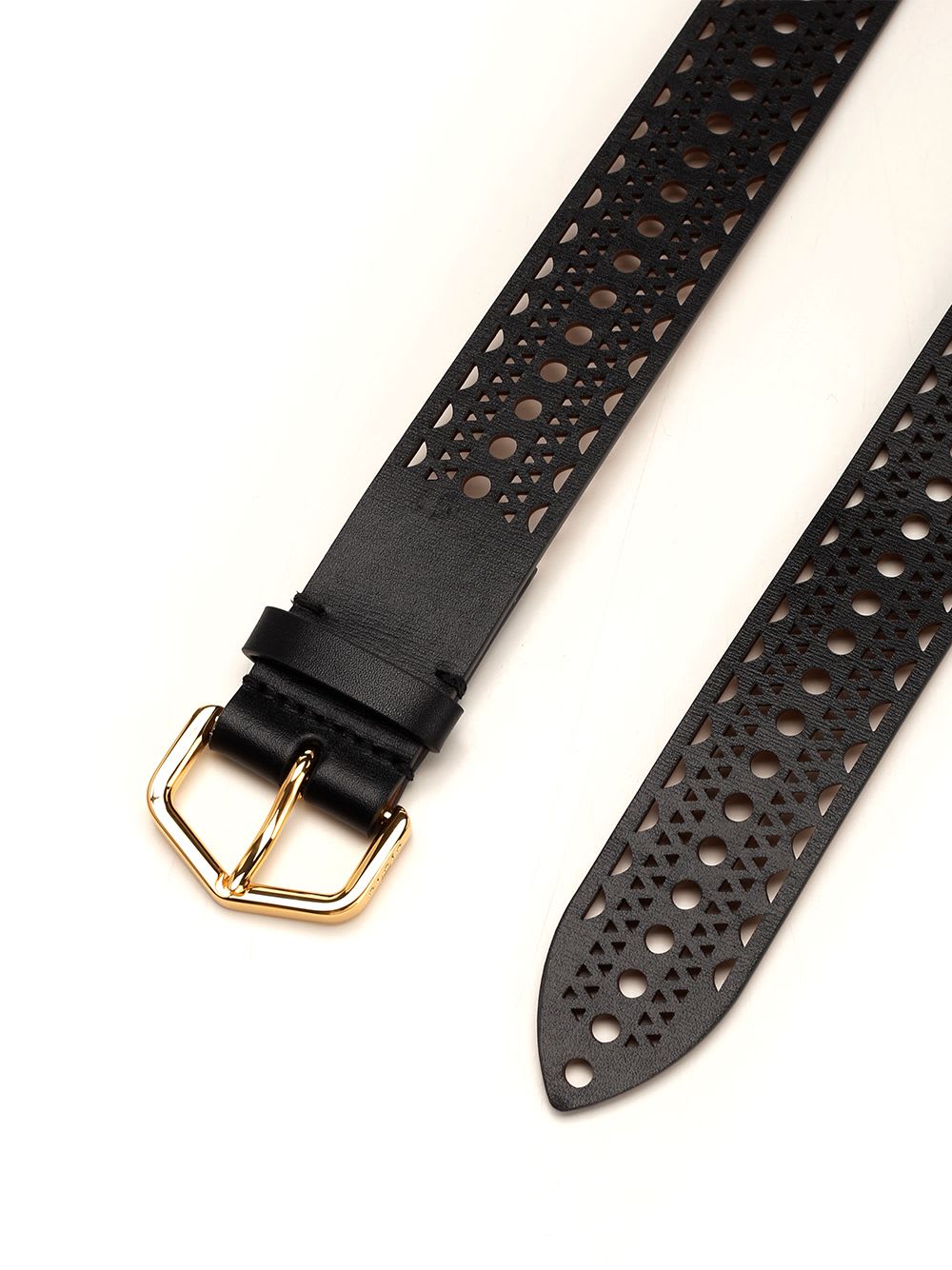 Shop Alaïa Neo Vienne Belt In Black