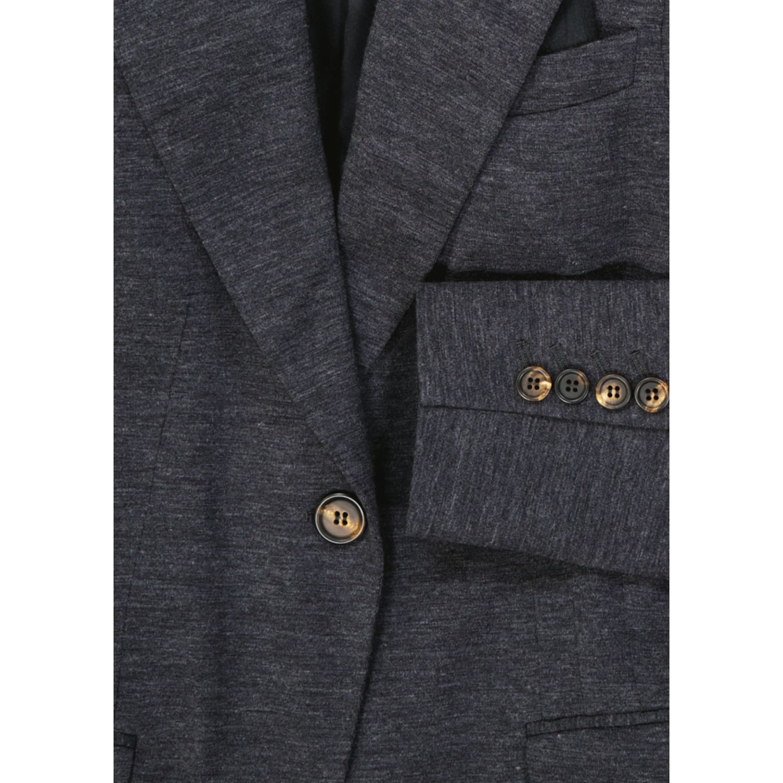 Shop Brunello Cucinelli Wool Blazer In Gray