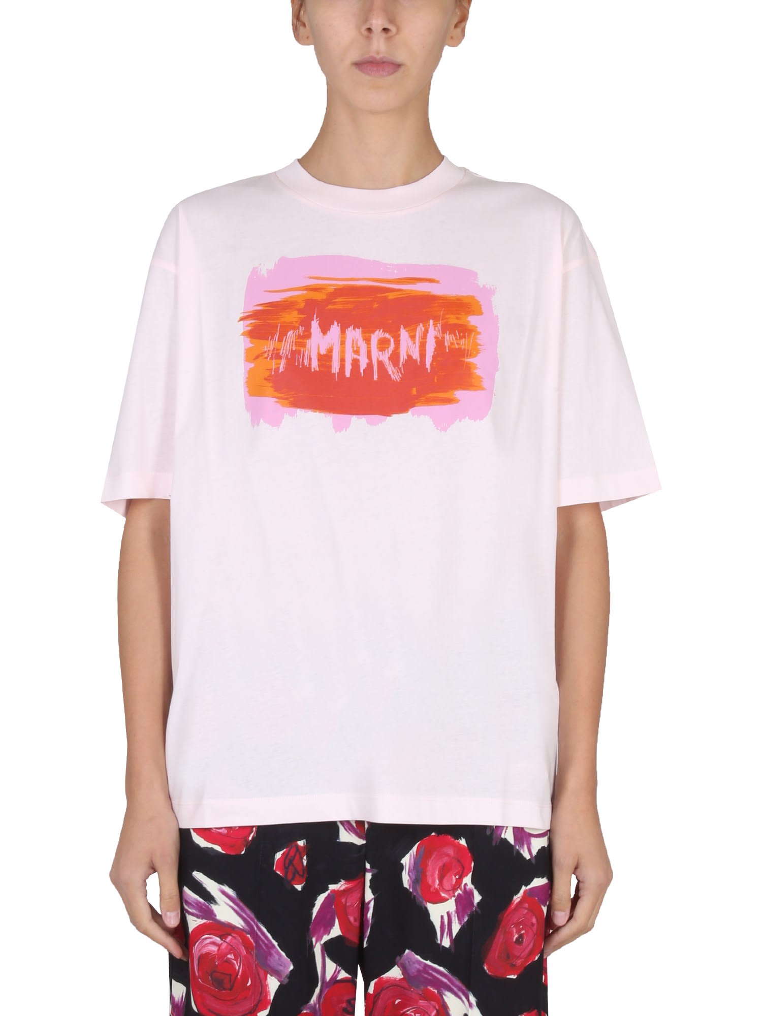 Marni T-shirt With Lettering Logo