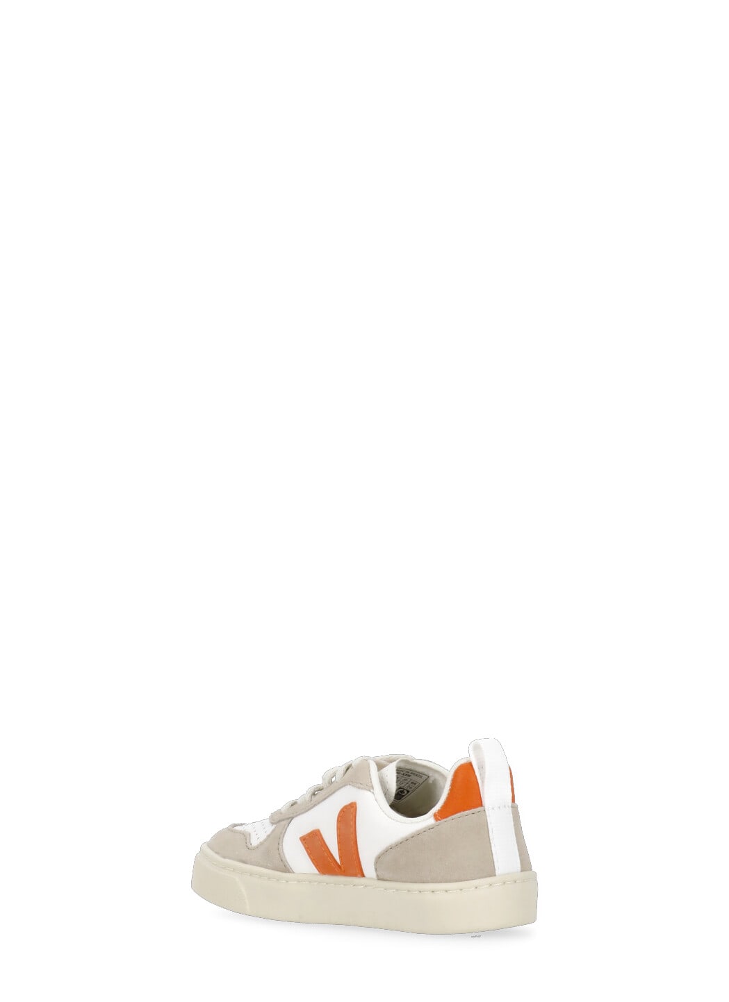Shop Veja Small V-10 Sneakers In Orange
