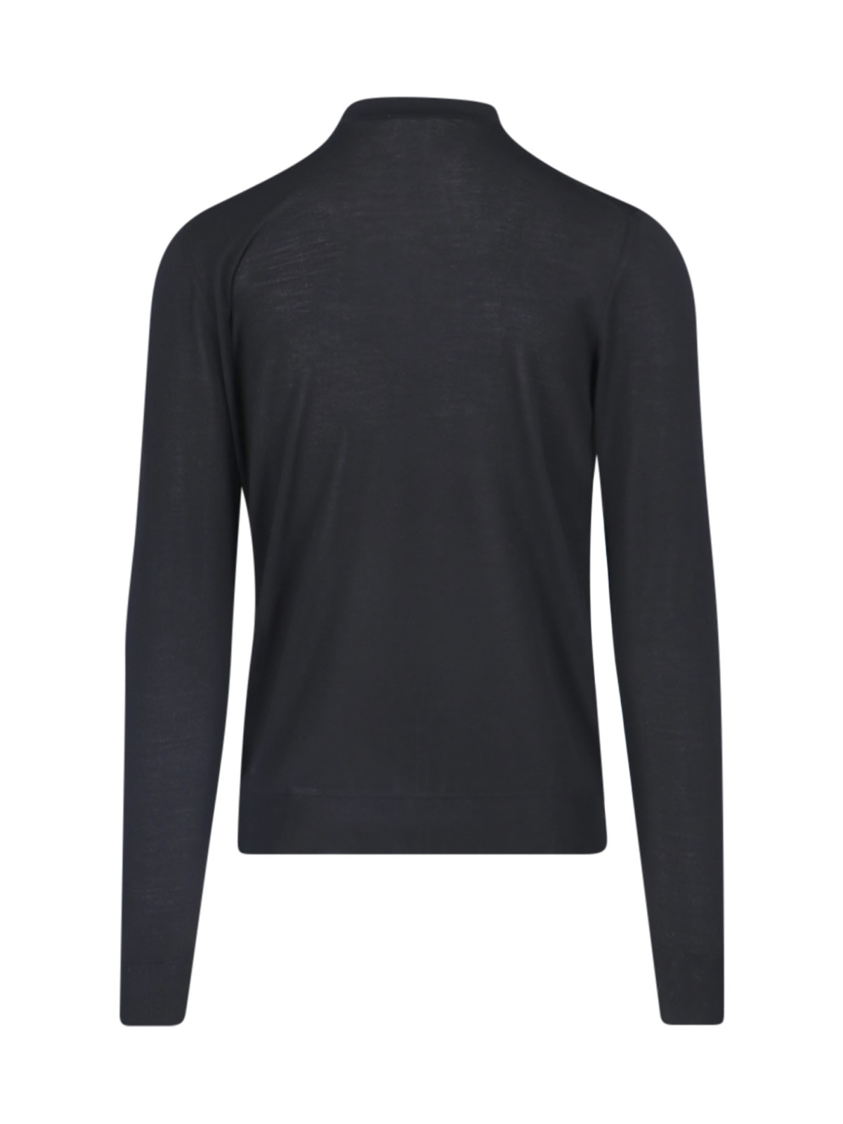 Shop Drumohr Knitted Polo Shirt In Black