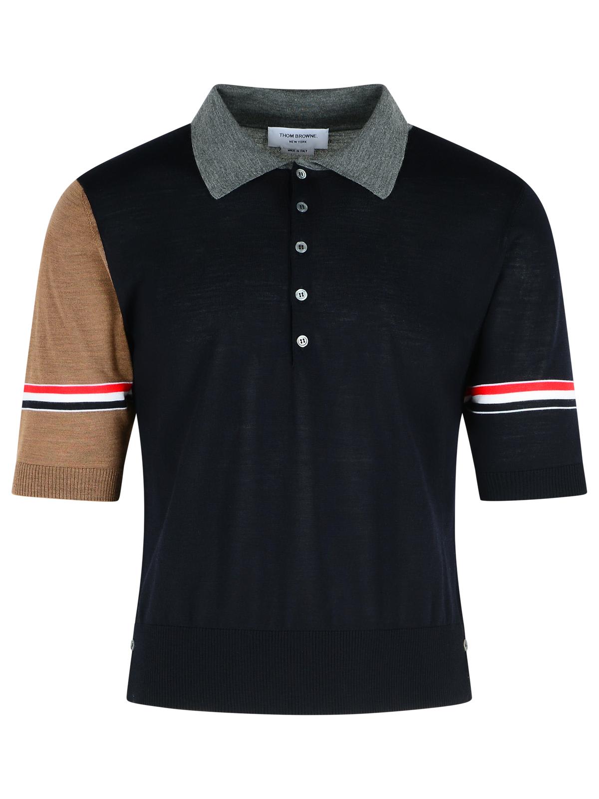 fun Multicoloured Virgin Wool Polo Shirt