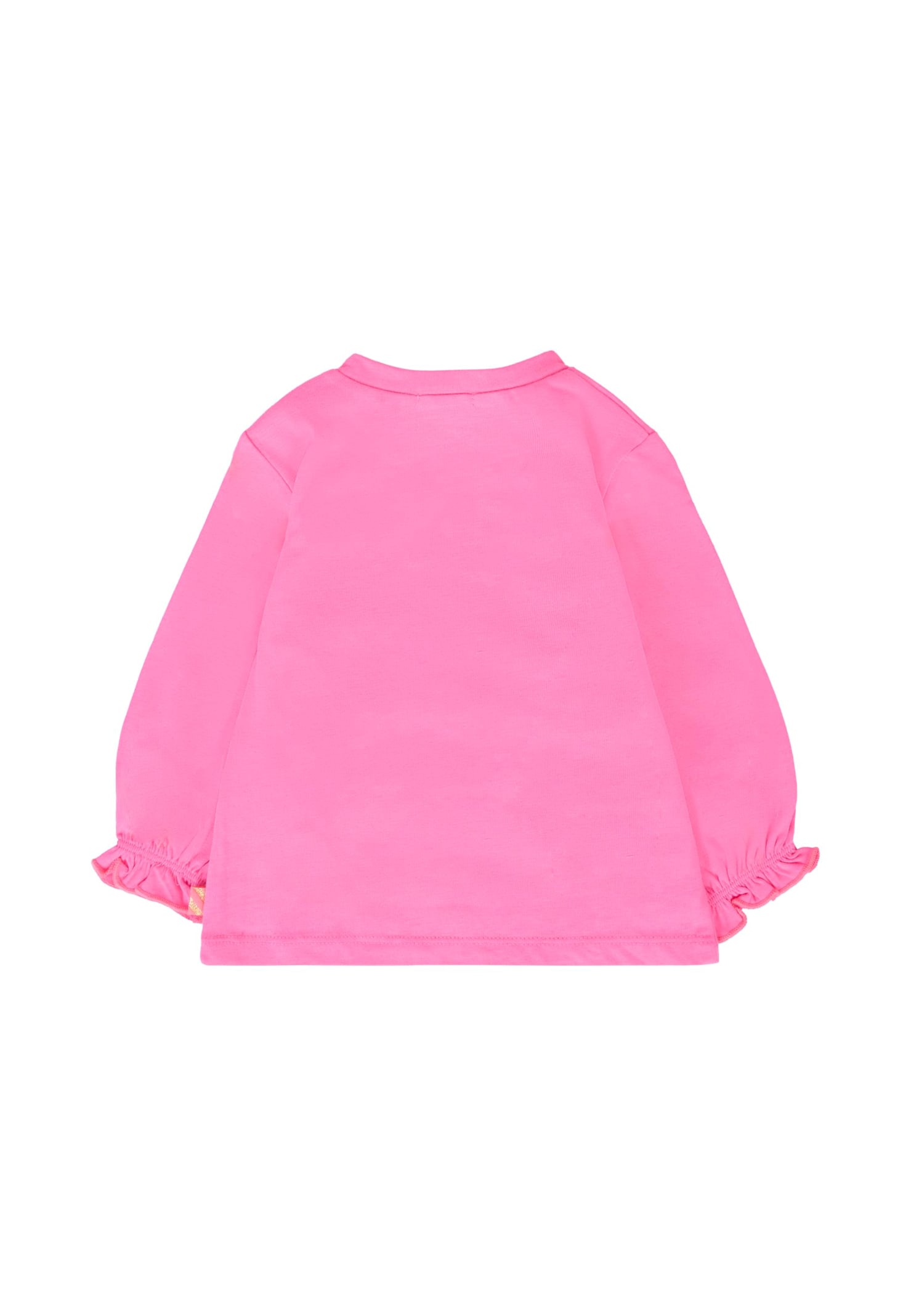 Billieblush Fuchsia T-shirt For Baby Girl With Unicorn In Pink