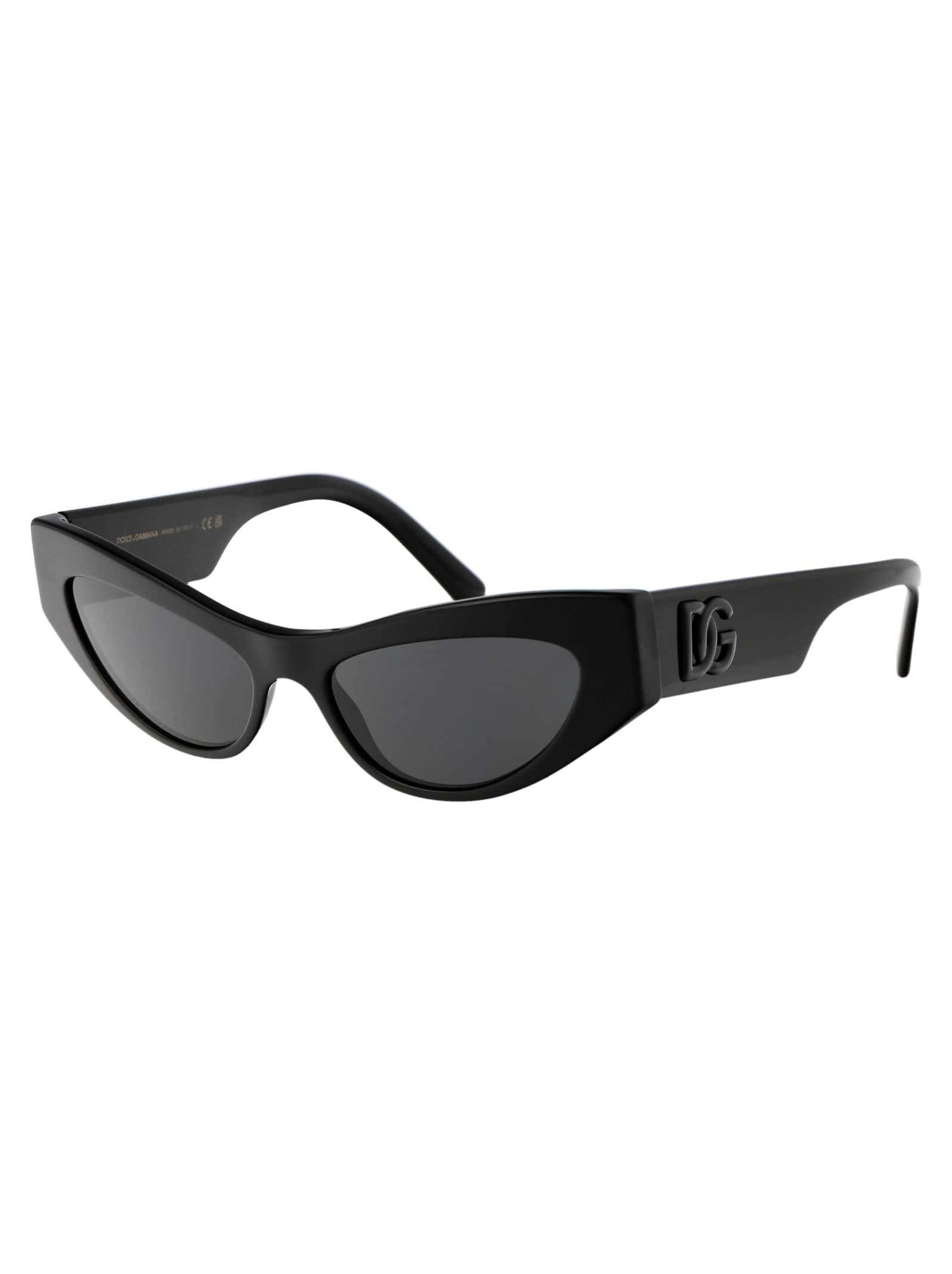 Shop Dolce &amp; Gabbana Eyewear 0dg4450 Sunglasses In 501/87 Black