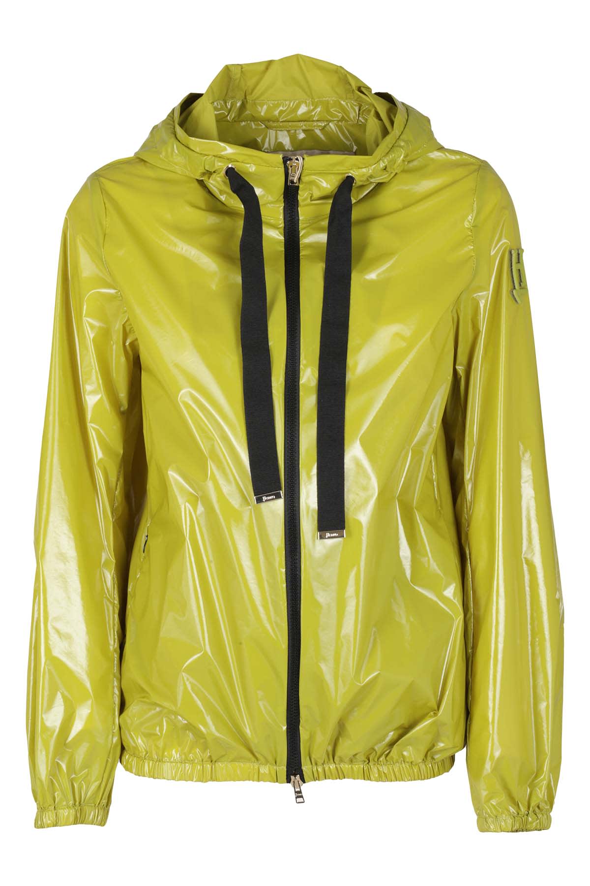 Herno Zip-fastening Hooded Jacket In Verde