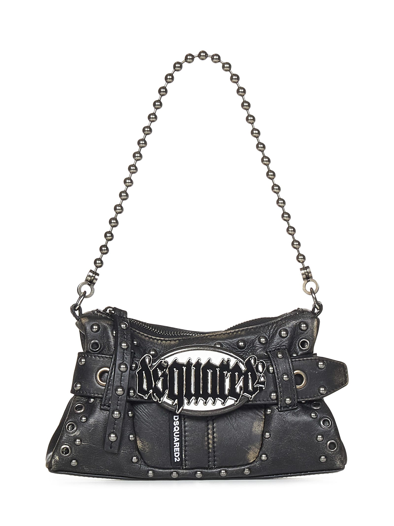 Shop Dsquared2 Gothic Belt Clutch In Black